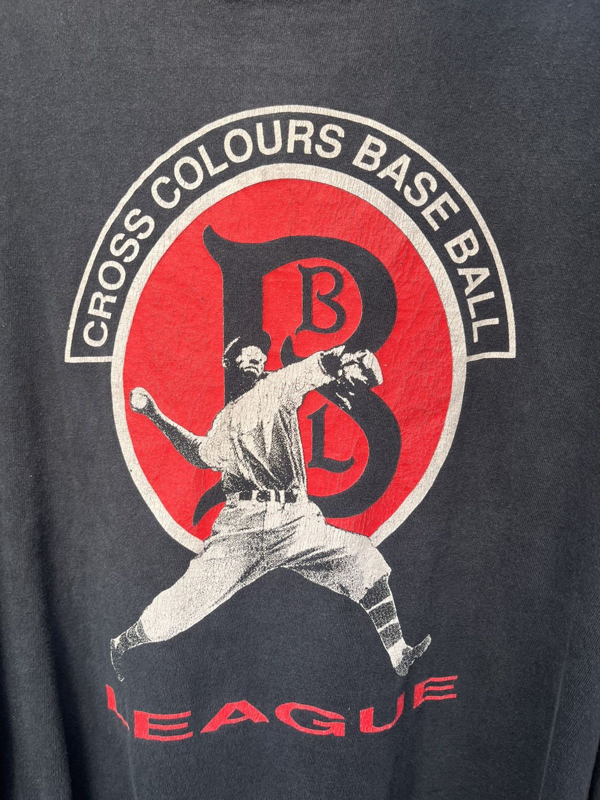 Cross Colours Vintage 90s Cross Colours Base Ball League Longsleeve Tshirt Size US XL / EU 56 / 4 - 4 Thumbnail