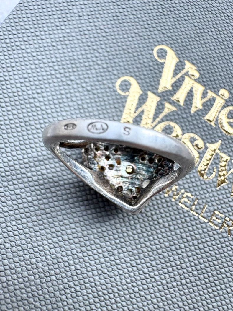 Vivienne Westwood Vivienne Westwood Vintage Diamond-studded Heart Saturn Rin Size ONE SIZE - 8 Thumbnail