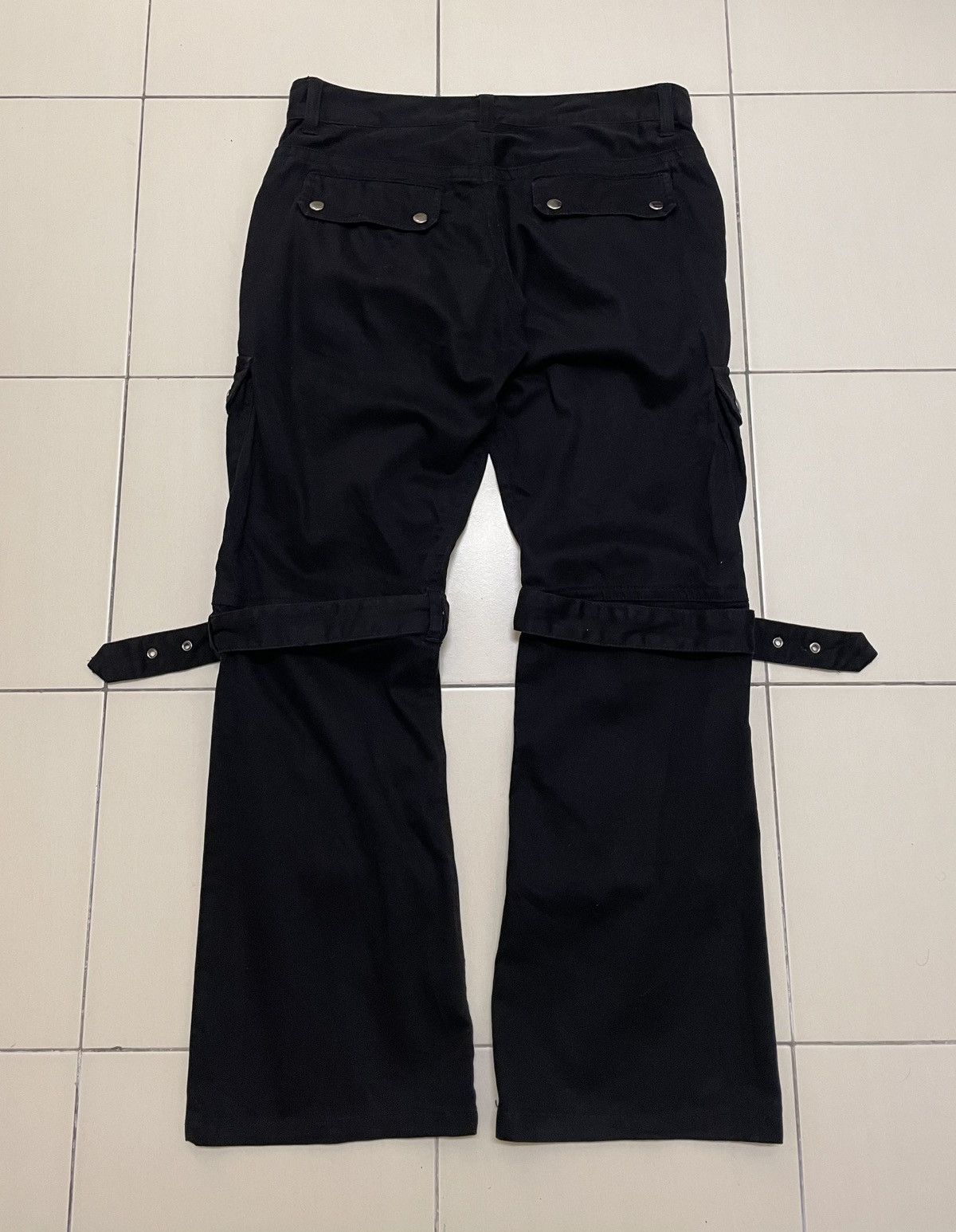 Japanese Brand Semantic Design Cargo Strap Bondage Flare Pants Size US 32 / EU 48 - 7 Thumbnail