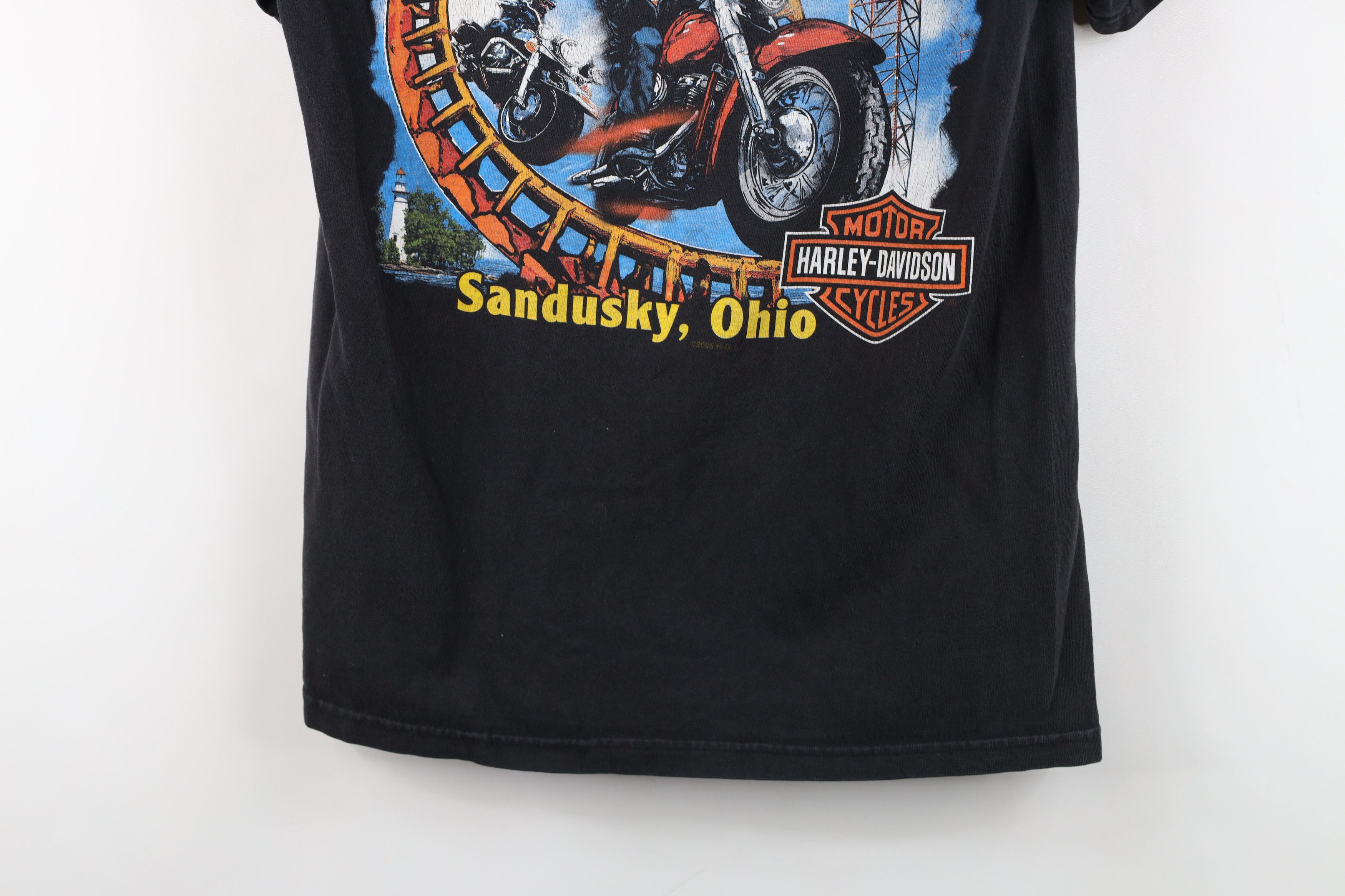 Harley Davidson Vintage Y2K Harley Davidson Up And Ride T-Shirt Black USA Size US S / EU 44-46 / 1 - 14 Thumbnail
