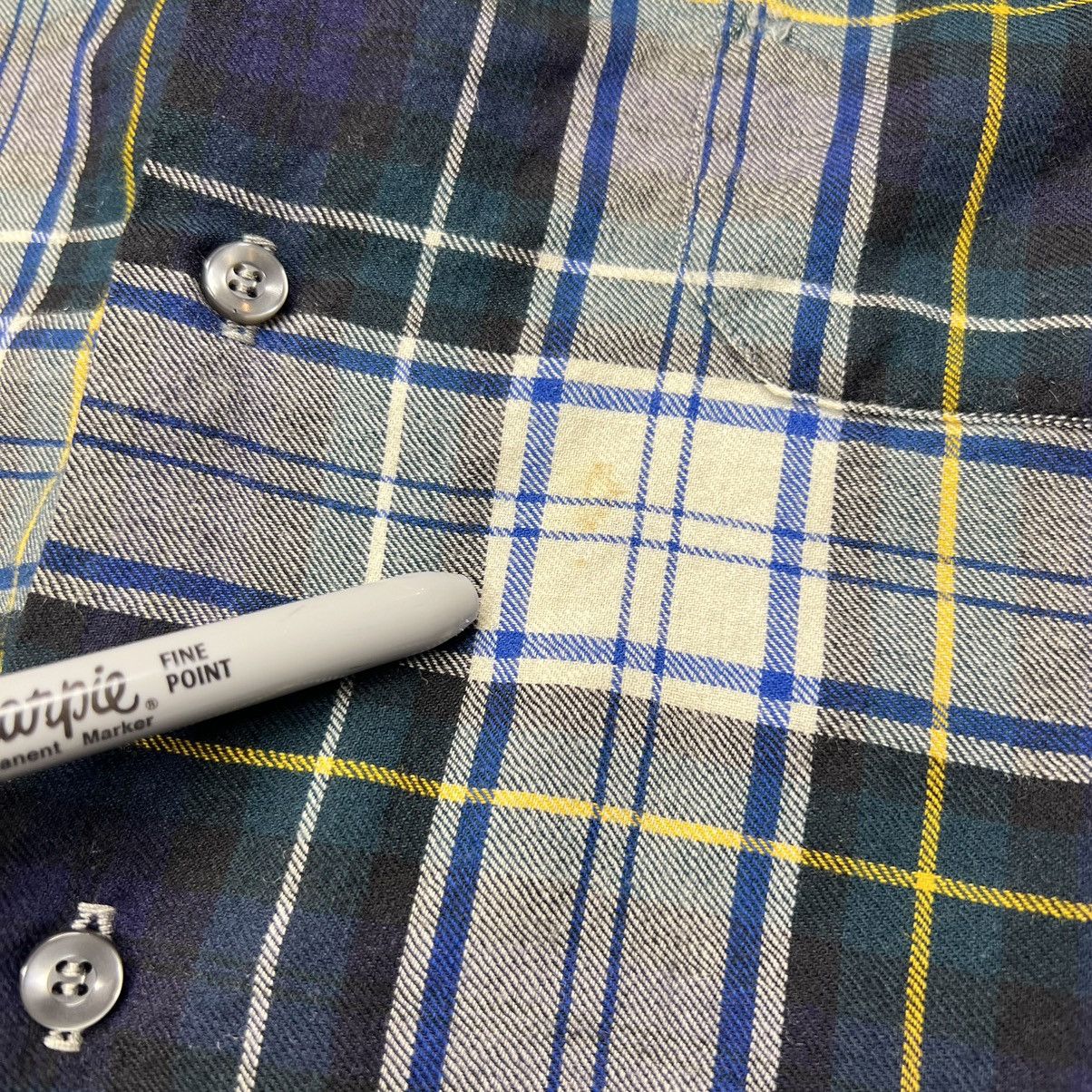 Vintage × Viyella VTG Viyella Flannel Shirt Blue Plaid Button Up Wool Scotland Size US M / EU 48-50 / 2 - 6 Thumbnail