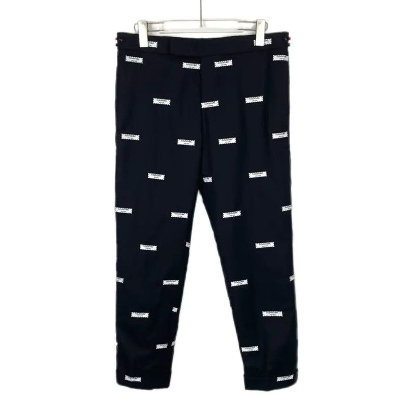 Thom Browne Thom Browne Black Wool Casual Pants for Men 0089 Size US 26 / EU 42 - 1 Thumbnail