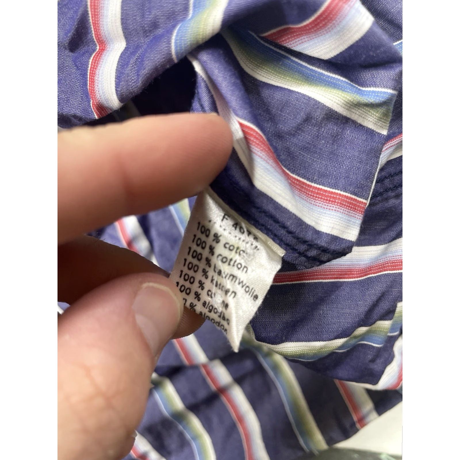 Lacoste Lacoste Striped Casual Button-Down Long Sleeve Shirt Men’s Size 42 Multicolor Size US XL / EU 56 / 4 - 7 Thumbnail