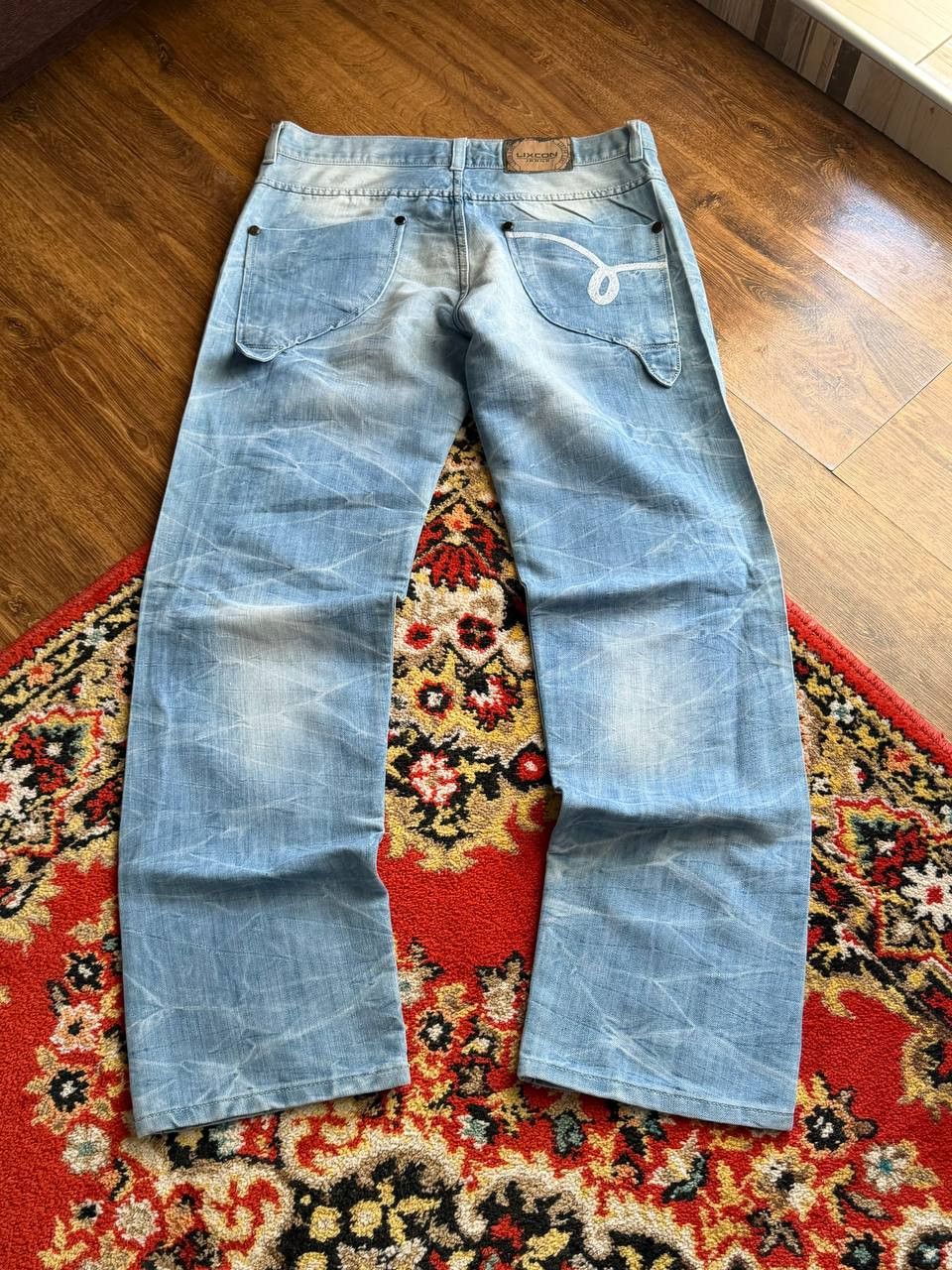 Japanese Brand Vintage 00's Flared Bootcut Baggy Balenci Style Jeans Size US 32 / EU 48 - 9 Thumbnail