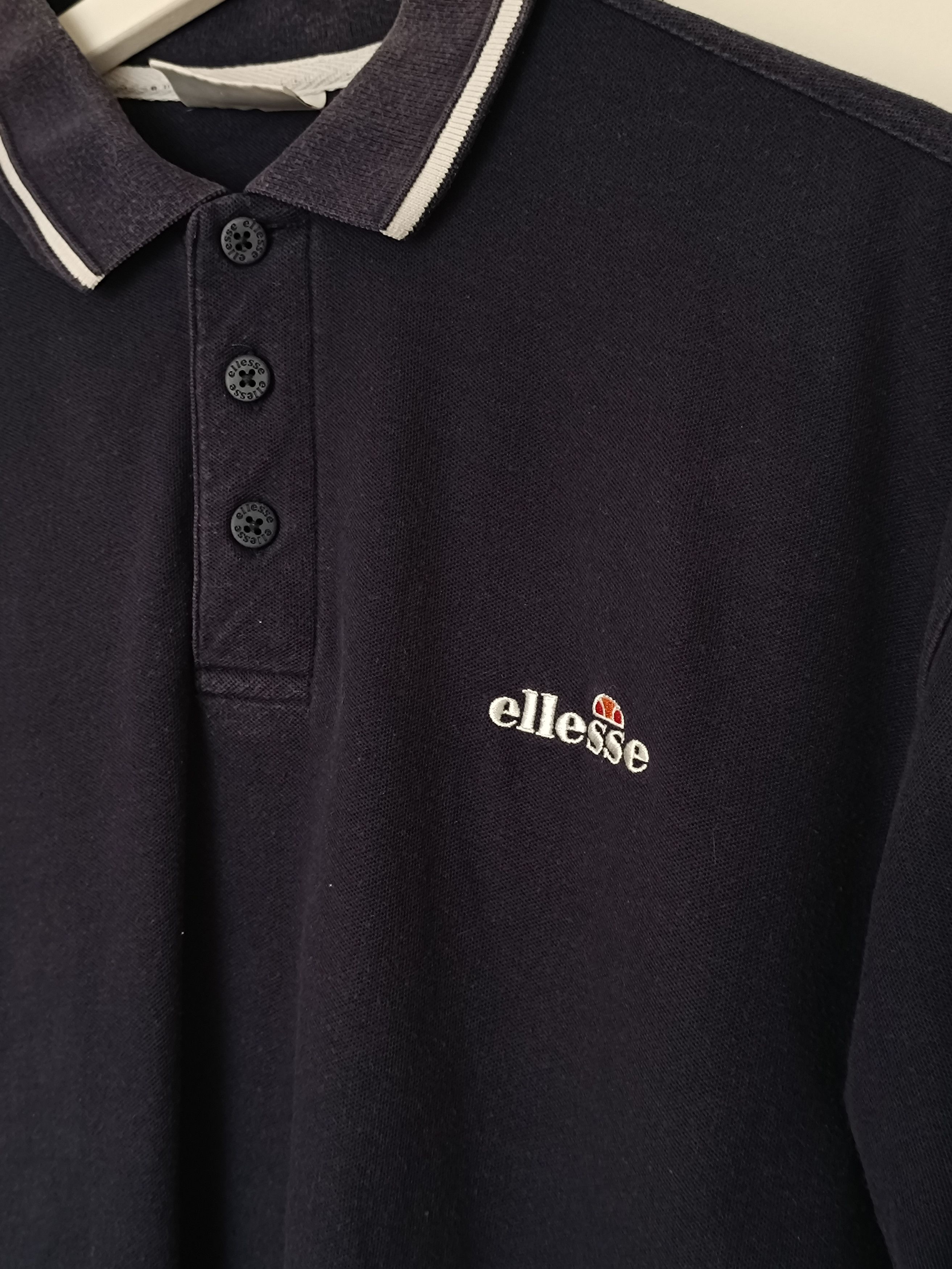 Ellesse × Vintage Ellesse navy polo shirt Size US S / EU 44-46 / 1 - 3 Thumbnail