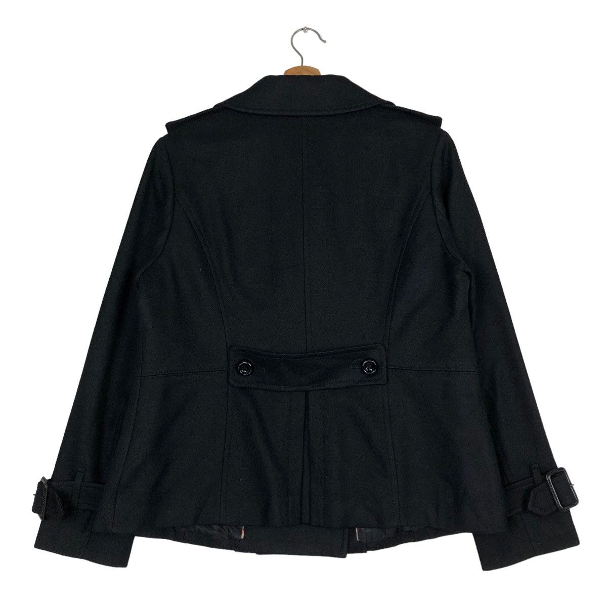 Burberry 🔥VINTAGE CROPPED BIKER JACKET BURBERRY LNDON DOUBLE BREAST Size M / US 6-8 / IT 42-44 - 8 Thumbnail