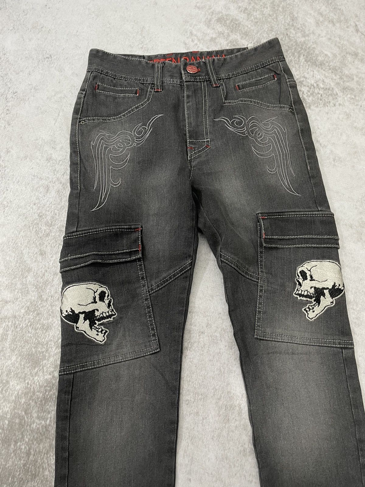 Hysteric Glamour 2000s green banana japan skull punk denim y2k style Size US 26 / EU 42 - 2 Thumbnail