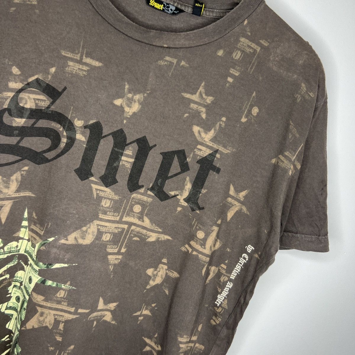 Christian Audigier × Ed Hardy × Vintage Vintage Smet By Christian Audigier Crazy Skull T-Shirt Size US M / EU 48-50 / 2 - 5 Thumbnail