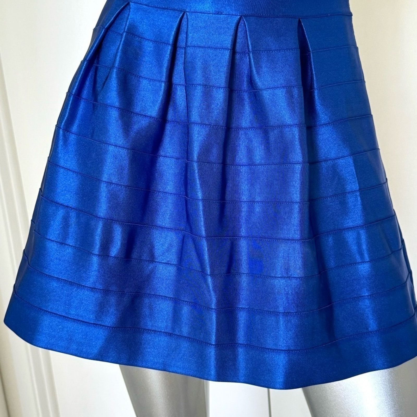 WOW Couture WOW COUTURE Blue Skirt, Size S Size 26" / US 2 / IT 38 - 4 Thumbnail