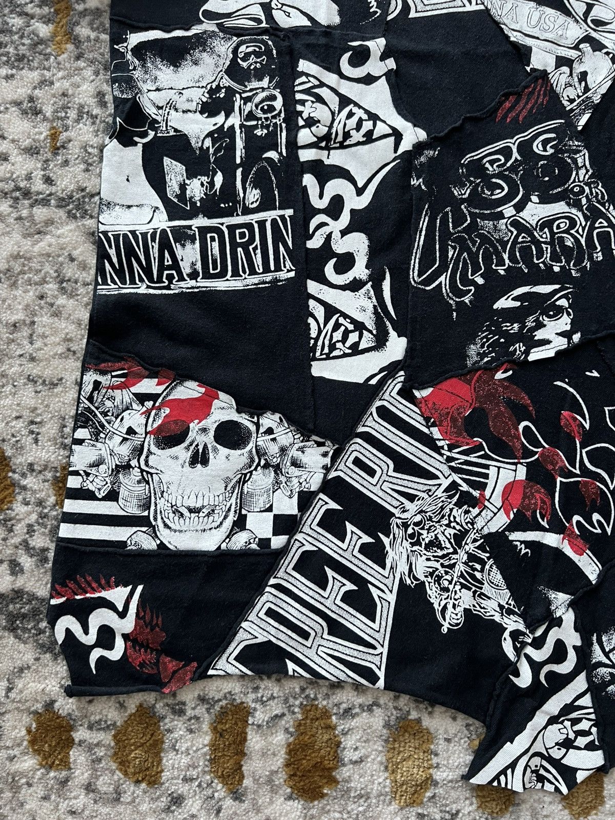 Comme des Garcons × Junya Watanabe × Vintage 2002 Junya Watanabe Patchwork Short Sleeve t-shirt Size US M / EU 48-50 / 2 - 5 Thumbnail