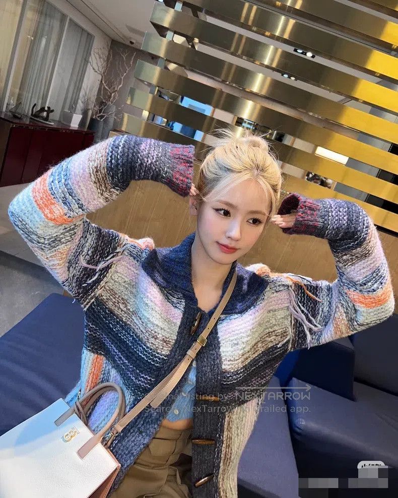 Acne Studios Acne Studios Striped knitted cardigan, rainbow gradient, h Size XS / US 0-2 / IT 36-38 - 1 Thumbnail