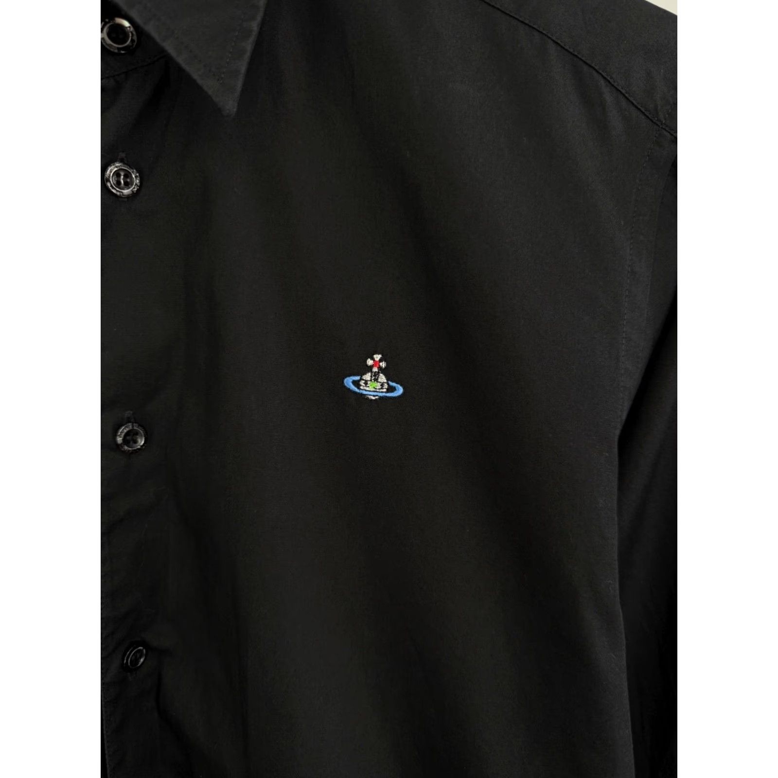 Vivienne Westwood Vivienne Westwood Shirt Mens Button-Up Long Sleeve Black 44 Retro Y2K Luxury Rare Color Black Size US XXL / EU 58 / 5 - 4 Thumbnail