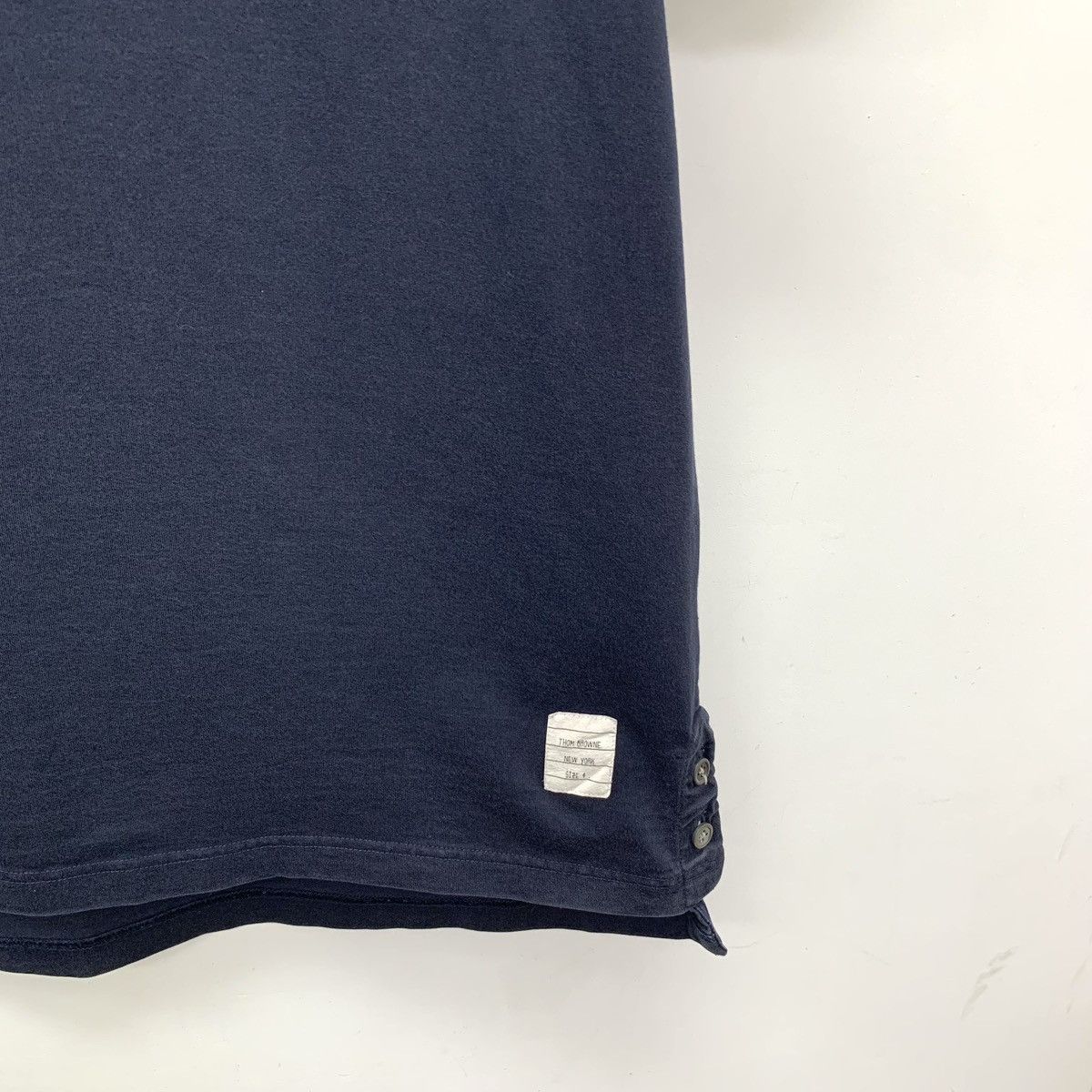 Thom Browne Thom Browne Navy Stripe Cotton Short Sleeve T-Shirt K26WX Size US L / EU 52-54 / 3 - 4 Thumbnail