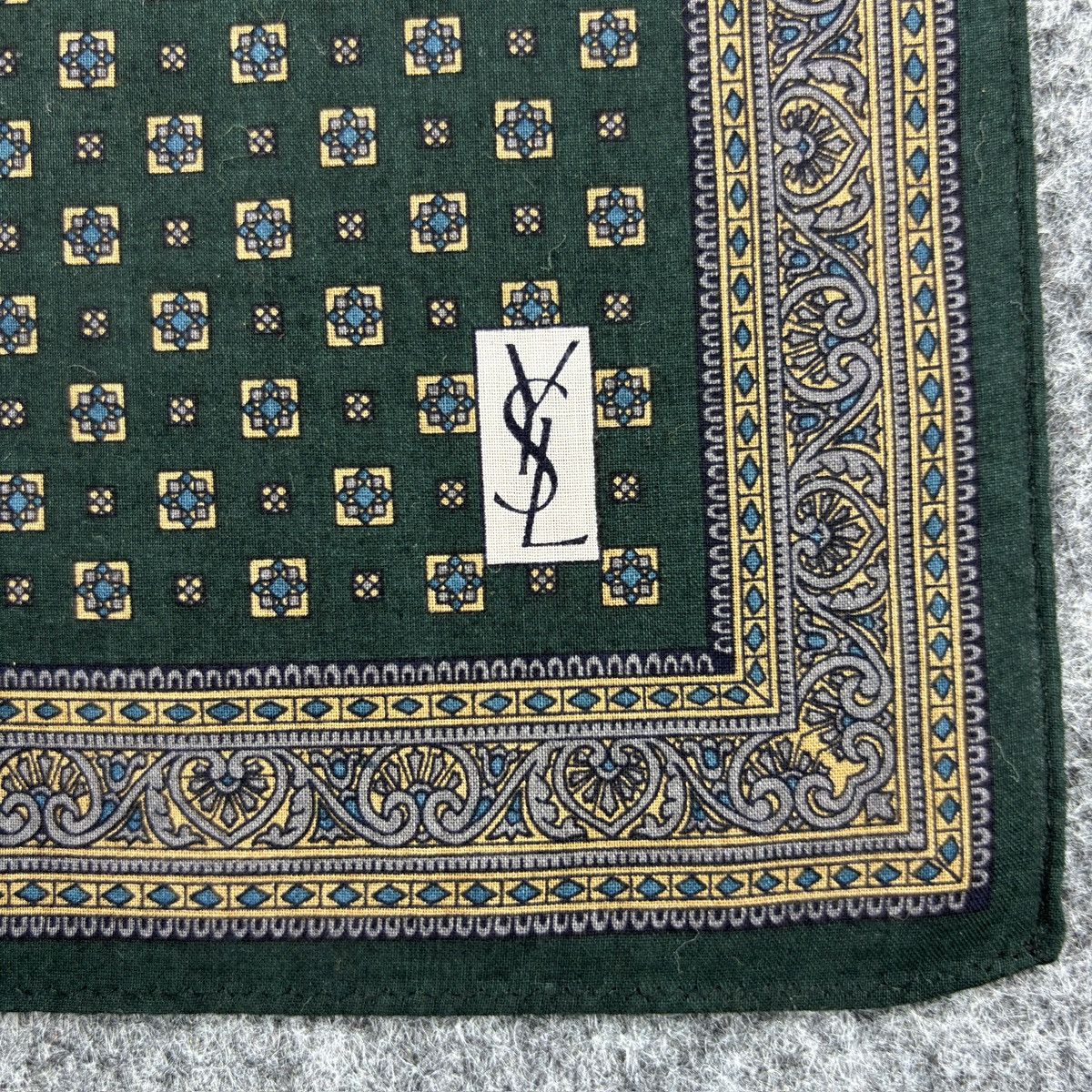 Vintage × Yves Saint Laurent Handkerchief # E041 # Bandana # Neckerchief Size ONE SIZE - 3 Thumbnail