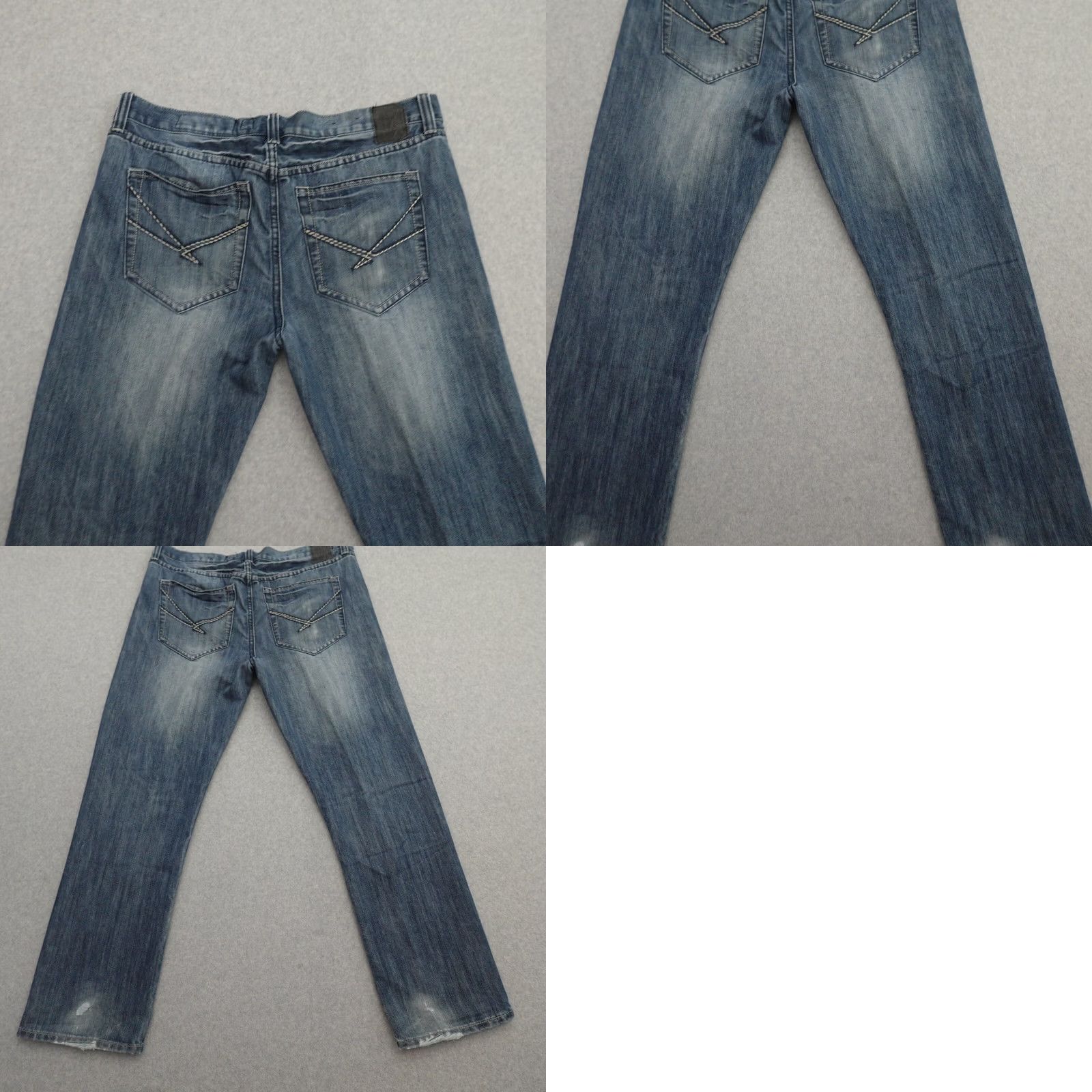 Ecko Unltd. Marc Ecko Jeans Men 34 Regular Fit Cotton Denim Distress Blue Size US 34 / EU 50 - 10 Thumbnail