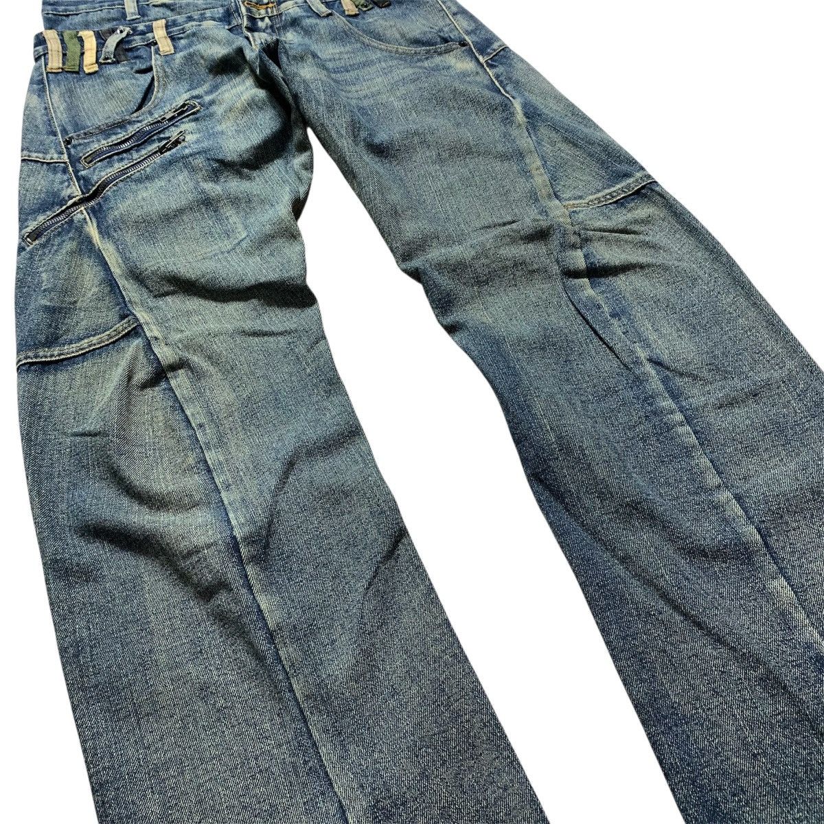 Japanese Brand Kmk Curve Double Waist Y2k Lgb Punk Style Japanese Brand Size US 32 / EU 48 - 4 Thumbnail