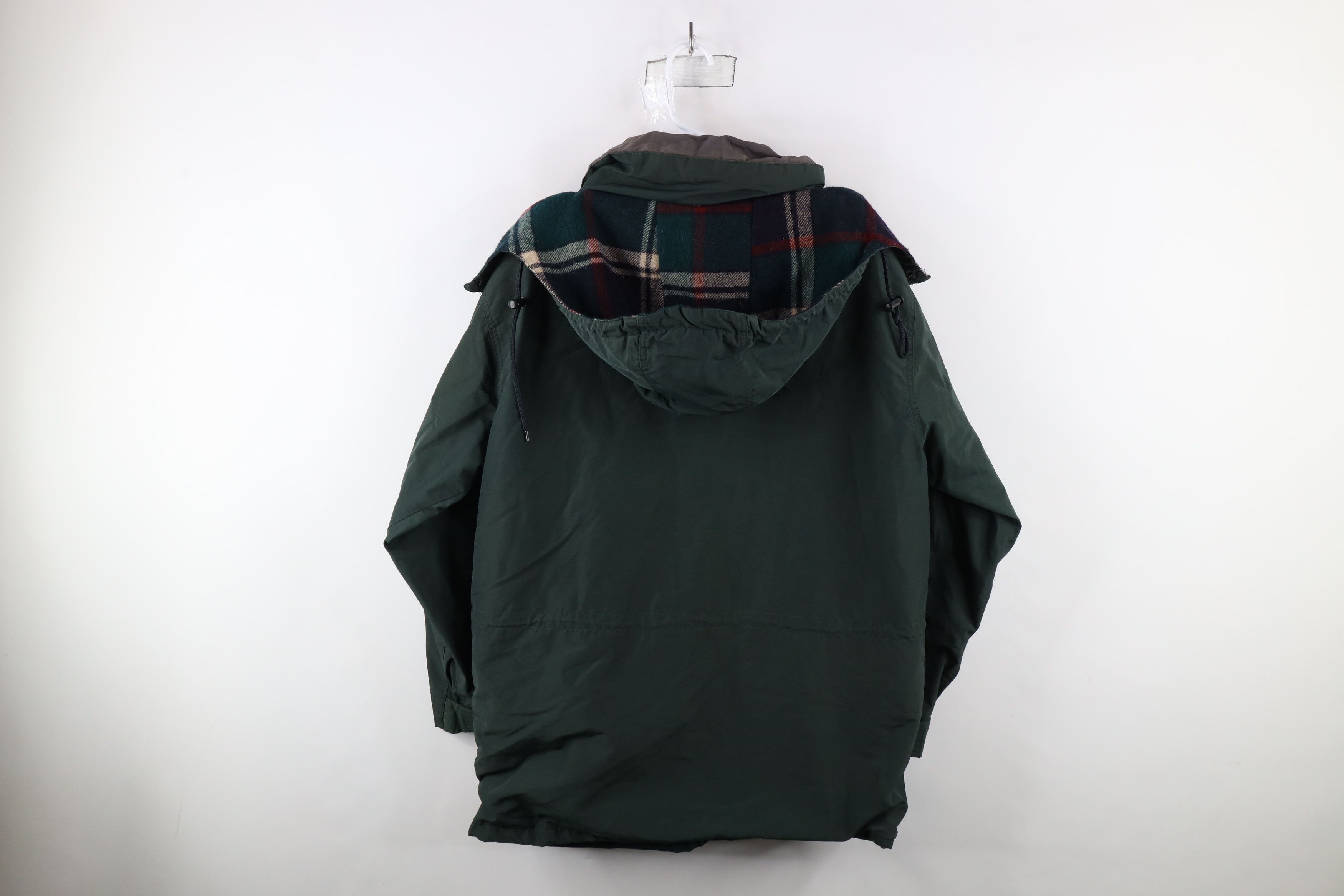 Vintage × Woolrich Woolen Mills Vintage 90s Woolrich Spell Out Wool Line Hooded Parka Jacket Size US L / EU 52-54 / 3 - 14 Thumbnail