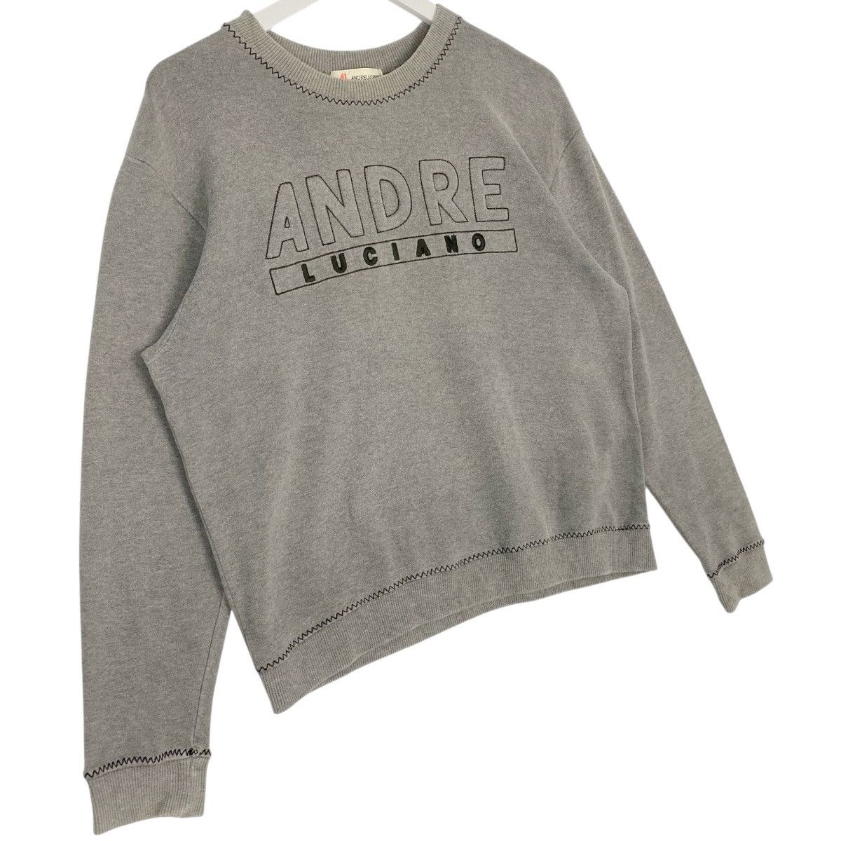 Other Vintage Andre Luciano Big Printed Crewneck Sweatshirt Gray Size US M / EU 48-50 / 2 - 3 Thumbnail