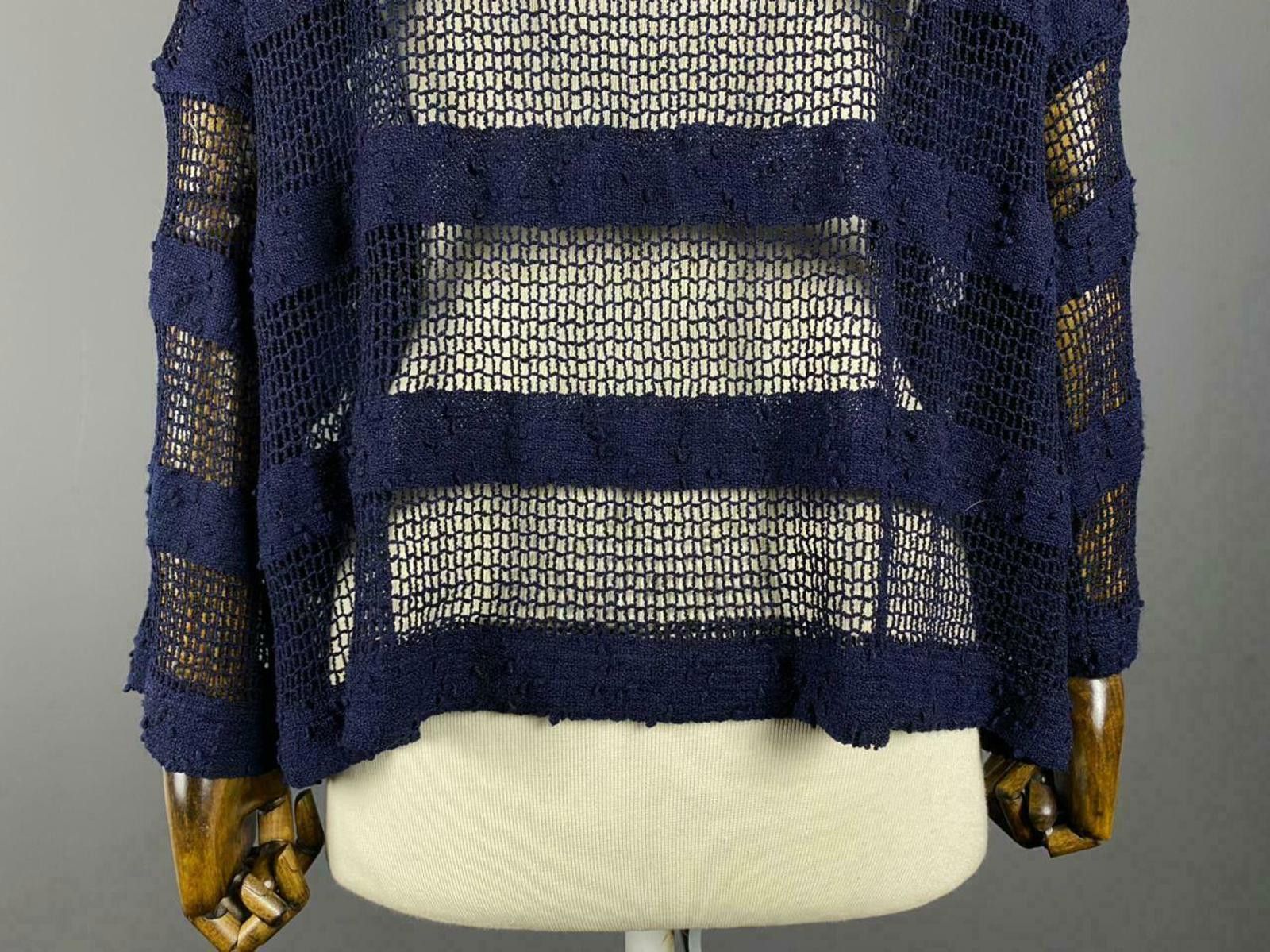 Designer Ladies Joseph Ribkoff Navy Blue Pullover Sweater Size M / US 6-8 / IT 42-44 - 7 Thumbnail