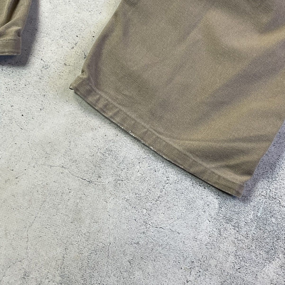 Carhartt × Vintage VTG CARHARTT BEIGE CANVAS DOUBLE KNEE CARPENTER PANTS Size US 34 / EU 50 - 13 Thumbnail