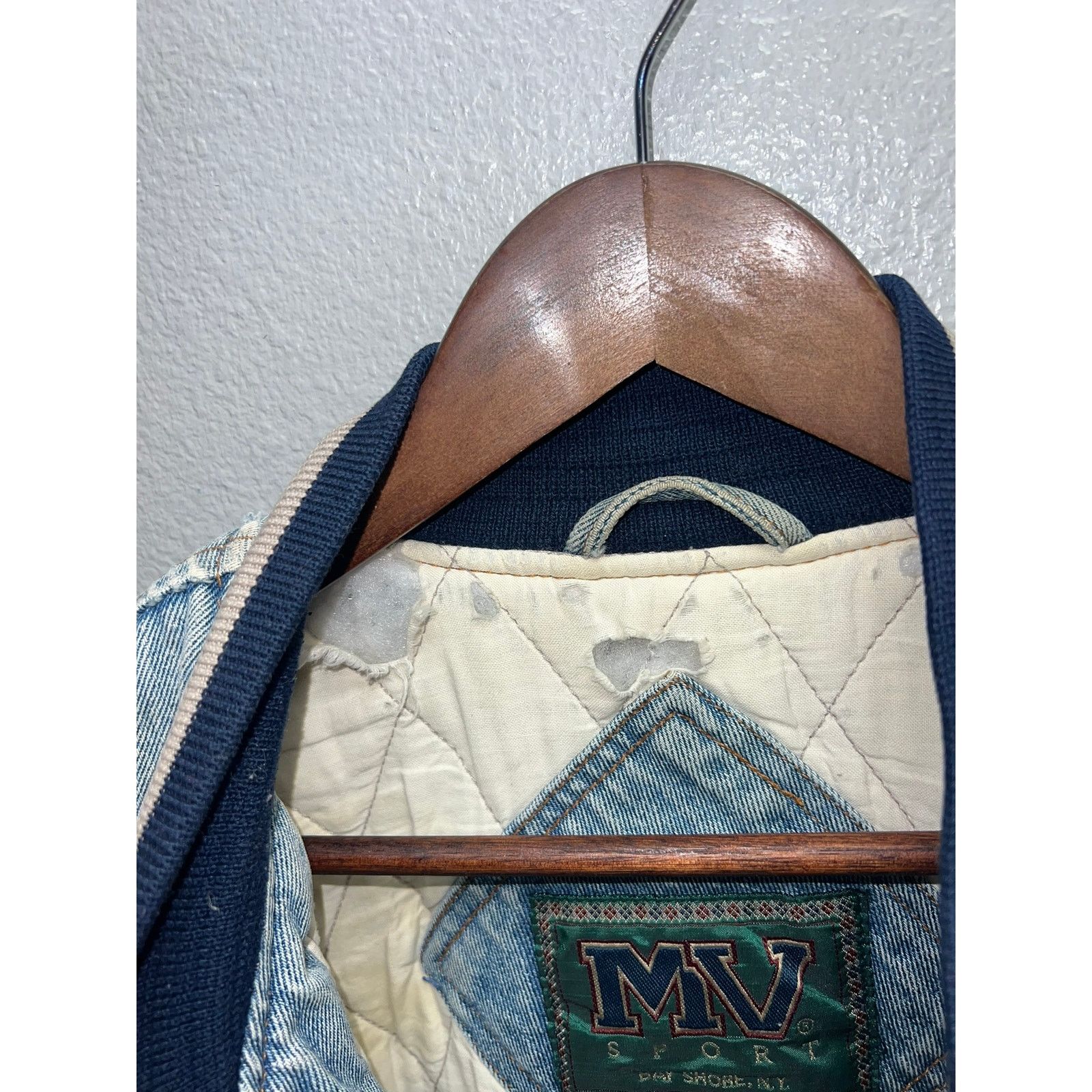Vintage Vintage United States Olymic Denim Jacket Worn Distressed M Size US M / EU 48-50 / 2 - 9 Thumbnail