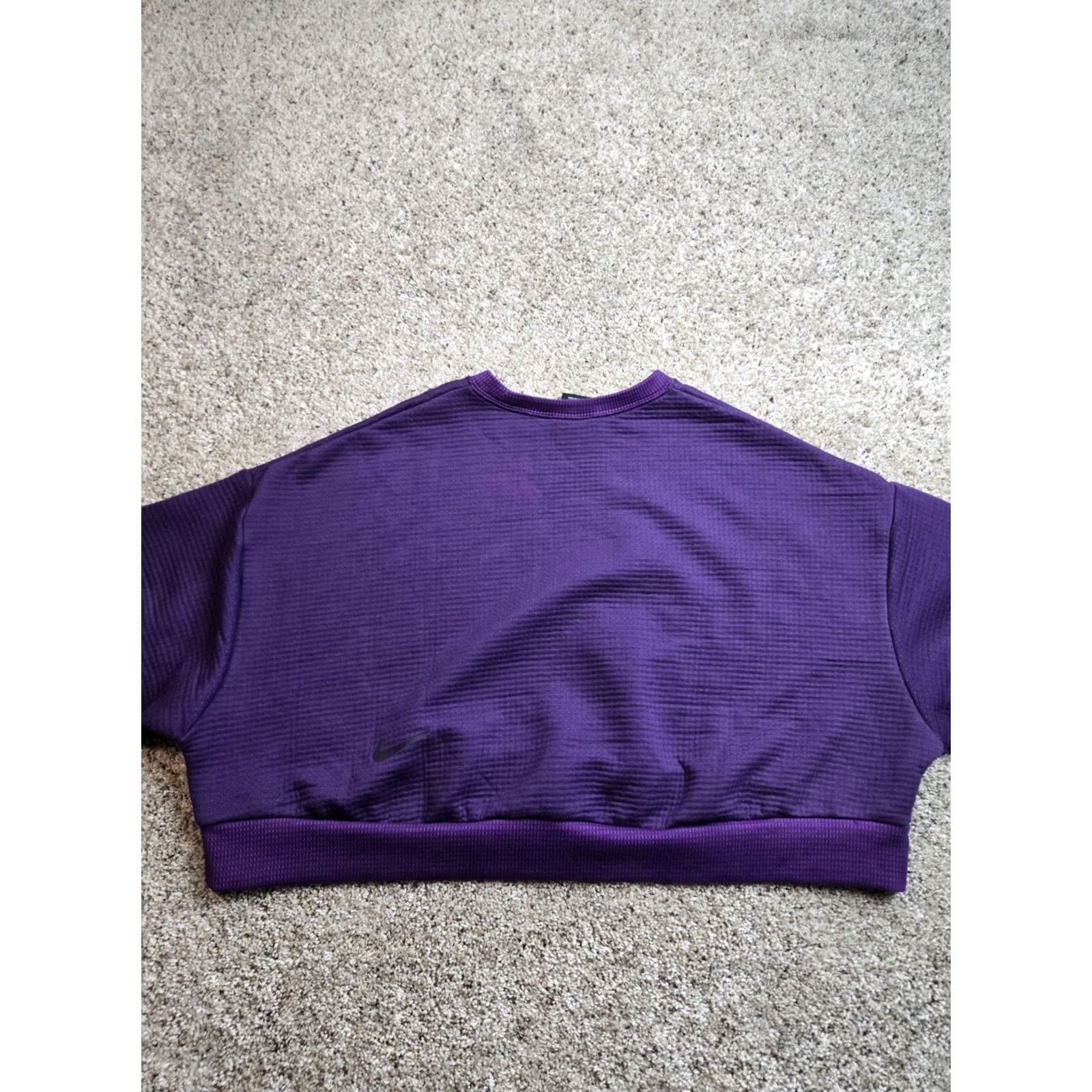 Nike Nike Sweatshirt Womens 2XL Purple City Ready Crop Fleece Crewneck Pullover Size XXL / US 16-18 / IT 52-54 - 7 Thumbnail