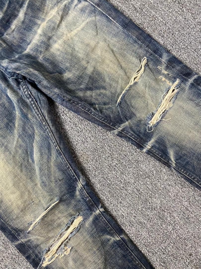 Japanese Brand DIGREEN Distressed Ripped Denim Jeans (192) Size US 33 - 9 Thumbnail