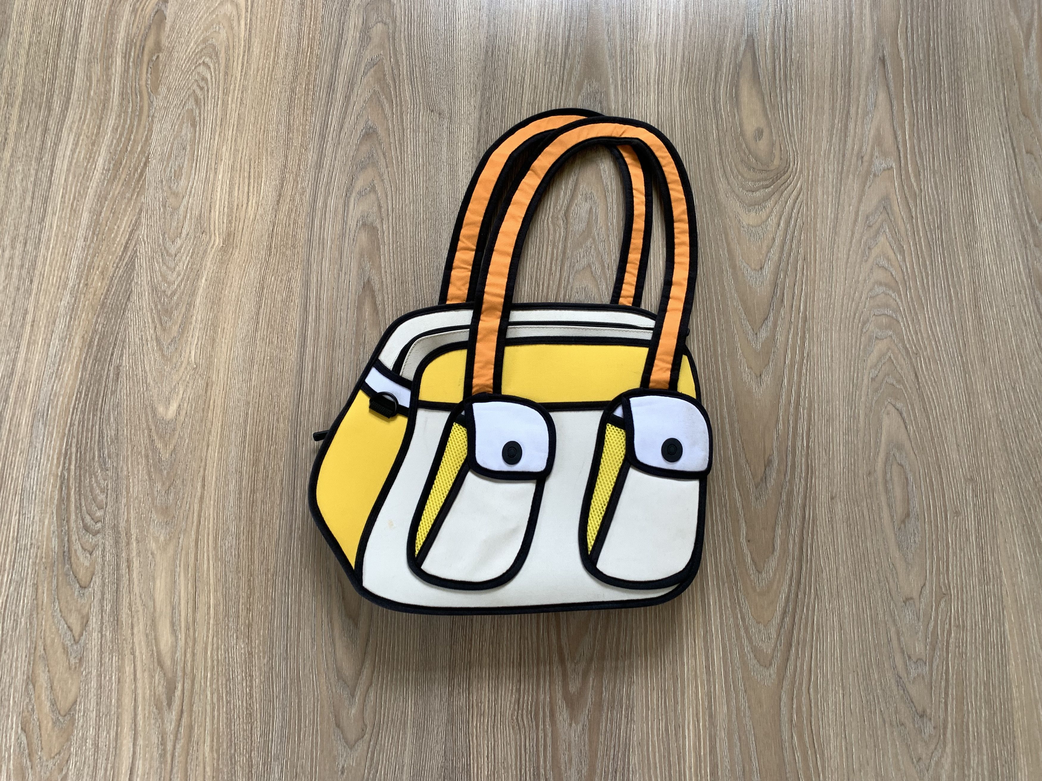 Designer Jump From Paper 2D Cartoon Shoulder Bag Size ONE SIZE - 1 Thumbnail