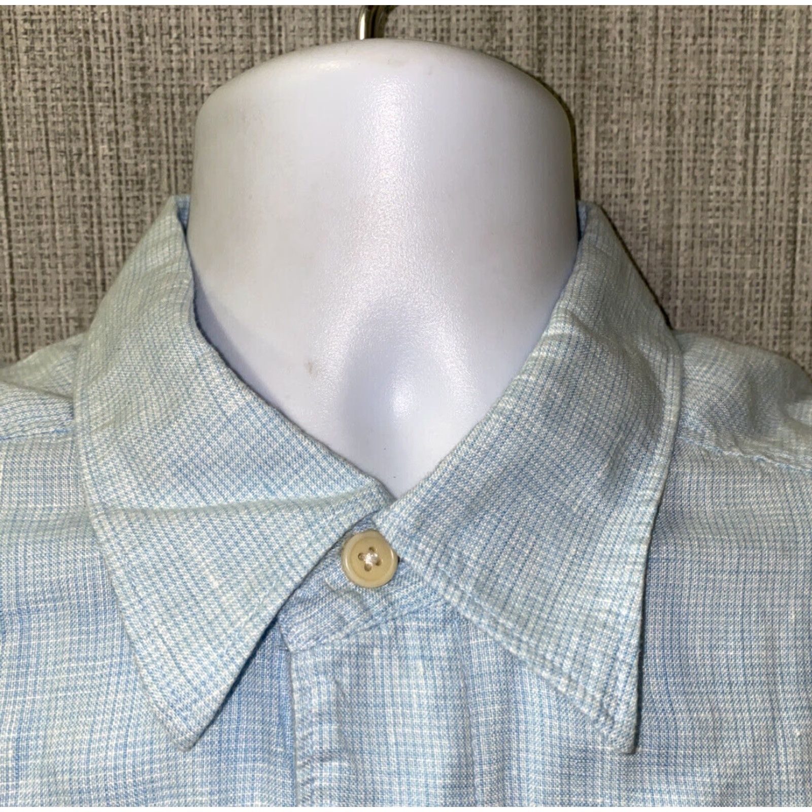 Tommy Bahama Tommy Bahama Shirt Mens Blue Linen Long Sleeve Button Front L Casual Solid Button-Up Collared Regular Neckline Vintage No Size US L / EU 52-54 / 3 - 3 Thumbnail