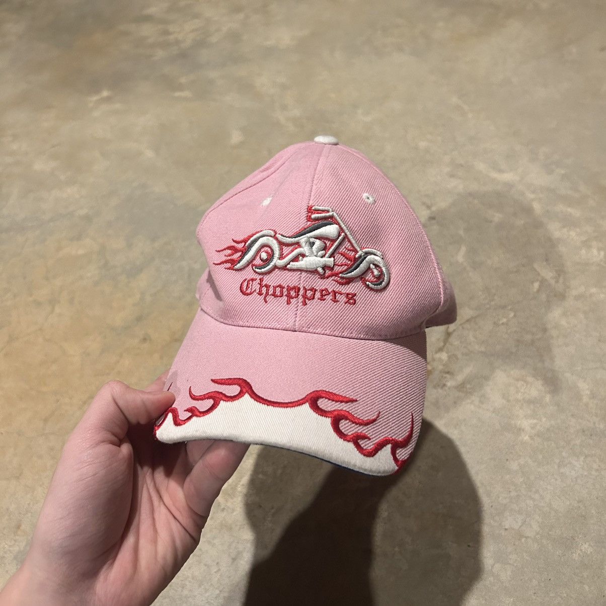 Vintage Crazy Vintage Y2K West Coast Choppers Flames Biker Hat Size ONE SIZE - 2 Thumbnail