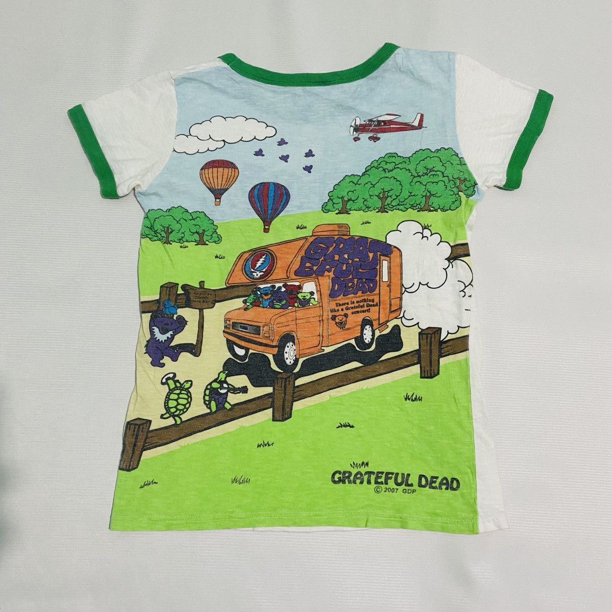 Grateful Dead Vintage Alloverprint Grateful Dead Band 2007 Ringertee Size US S / EU 44-46 / 1 - 4 Thumbnail