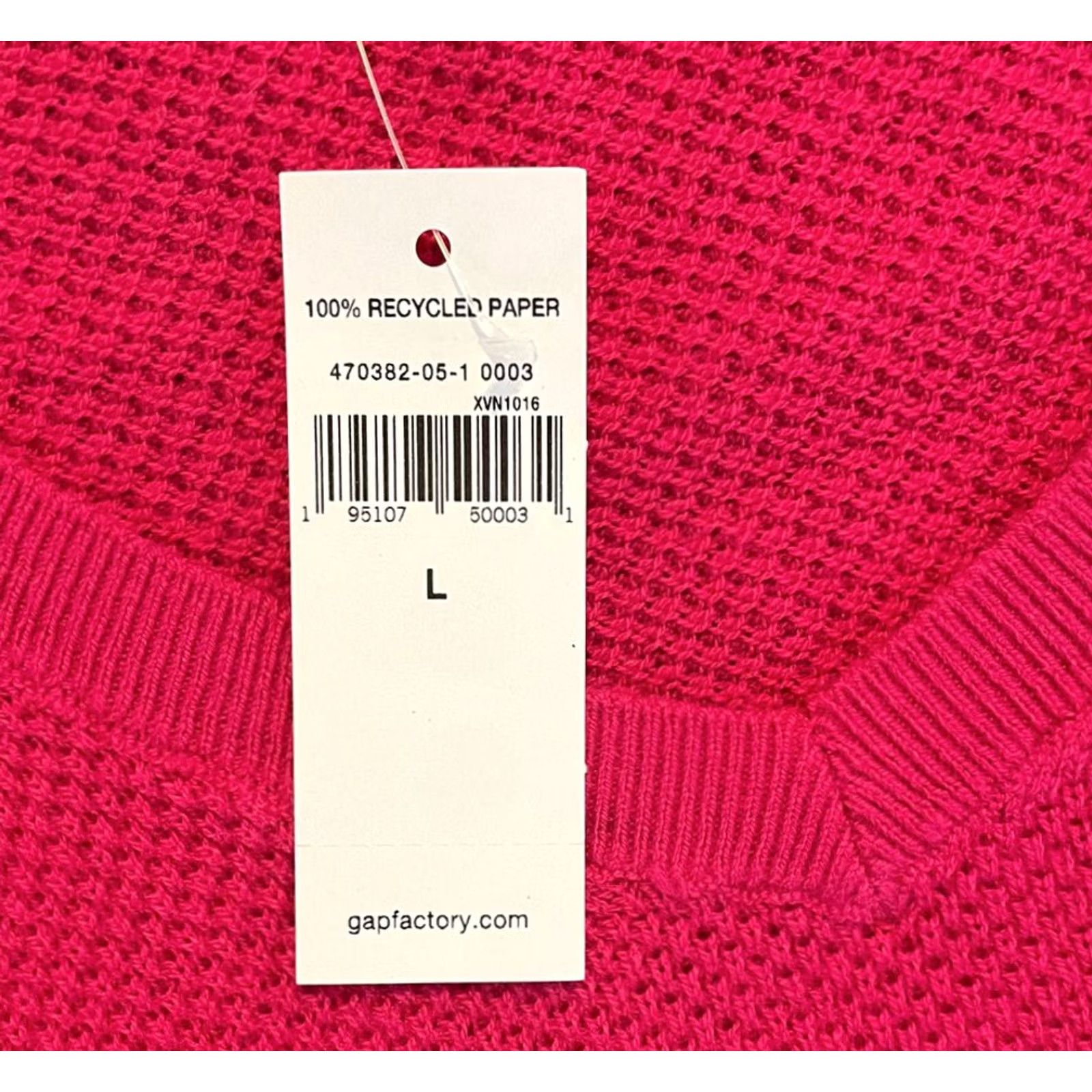 Vintage VINTAGE GAP Factory Knitted Pink V-Neck Pullover Sweater Size Large NWT Long Sleeve Size M / US 6-8 / IT 42-44 - 5 Thumbnail