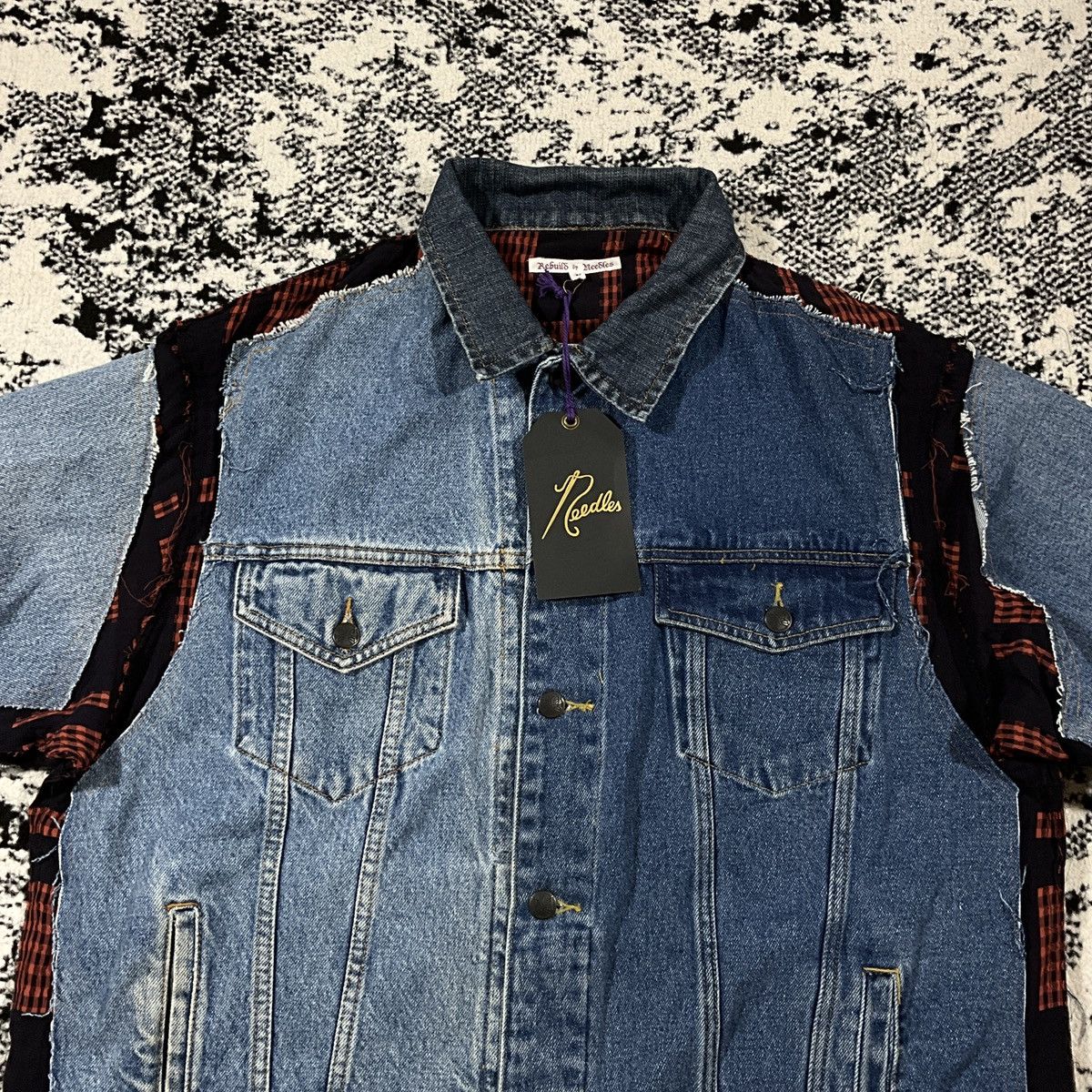 Japanese Brand × Needles NEEDLES JEANS JACKET / COVERED JACKET Size US L / EU 52-54 / 3 - 3 Thumbnail