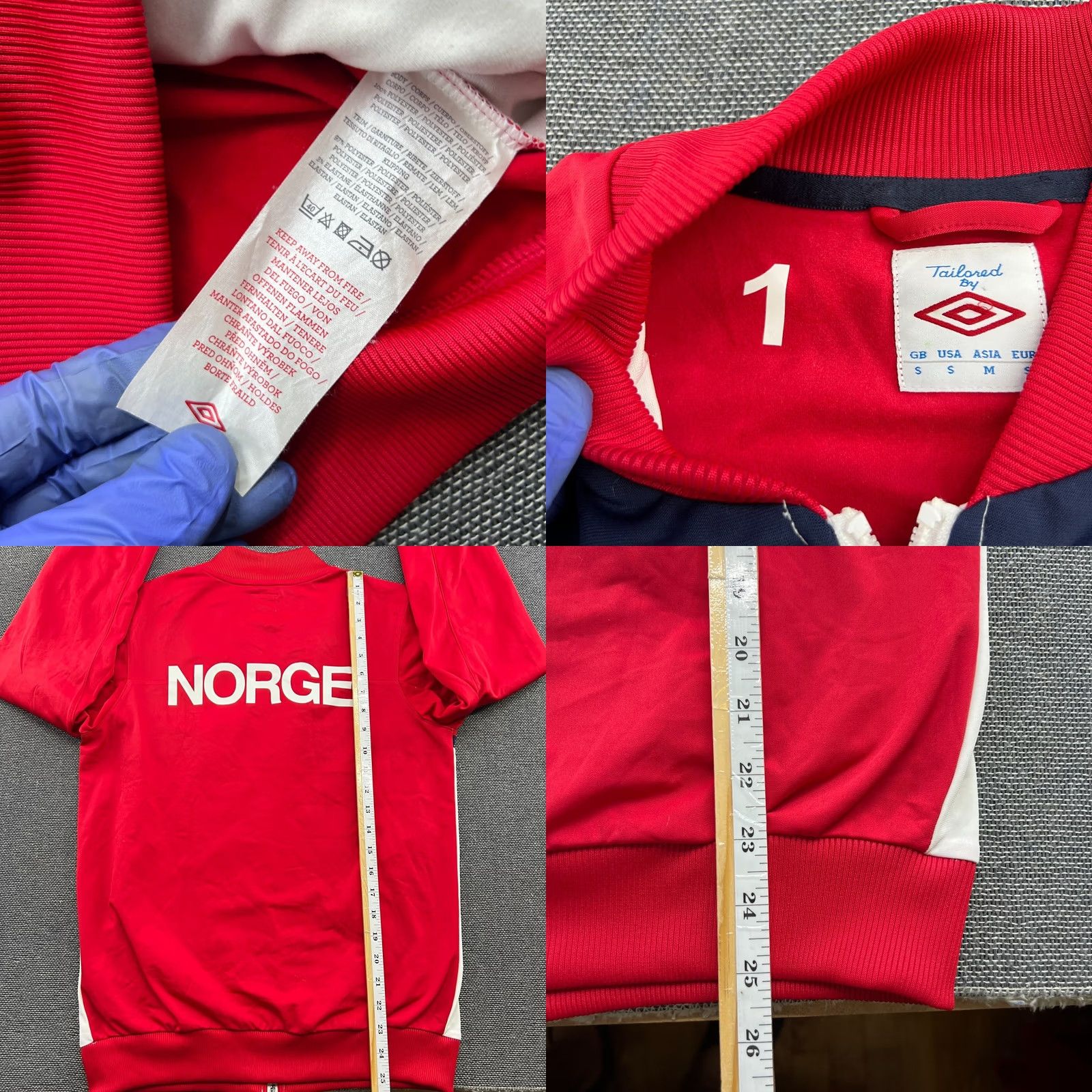 Umbro Umbro Norway 2010 2011 Track Jacket Player Issue Mens Small Football Full Zip Size US S / EU 44-46 / 1 - 8 Thumbnail