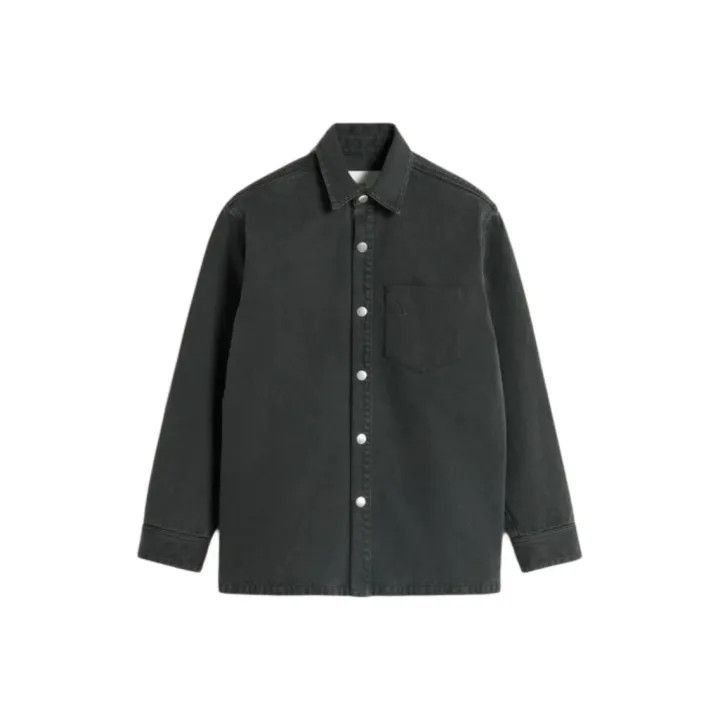 AMI AMIPARIS Black Heart Pocket Denim Jacket -2507 Size US M / EU 48-50 / 2 - 1 Thumbnail