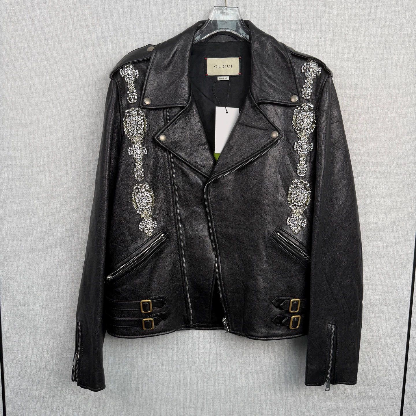Gucci tt0102 Gucci runway leather jacket Size US M / EU 48-50 / 2 - 2 Thumbnail