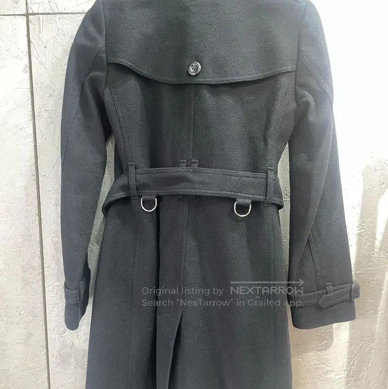 Burberry Burberry Black Wool Women's Trench Coat. Size M / US 6-8 / IT 42-44 - 2 Thumbnail