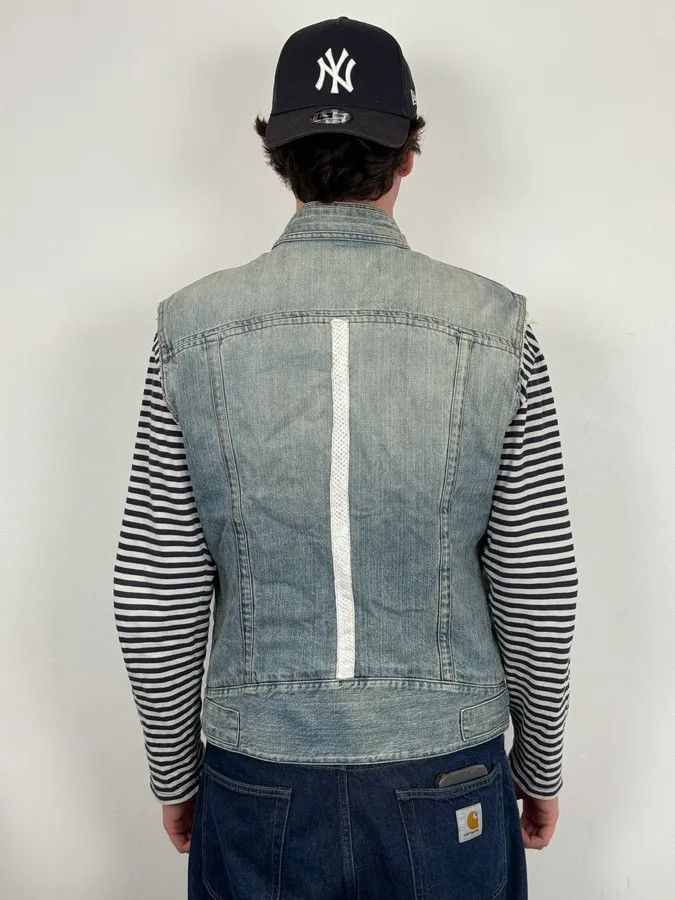 Dolce & Gabbana SS2005 Dolce & Gabbana Blue & White Snakeskin Effect Denim Vest Jacket Size US M / EU 48-50 / 2 - 3 Thumbnail