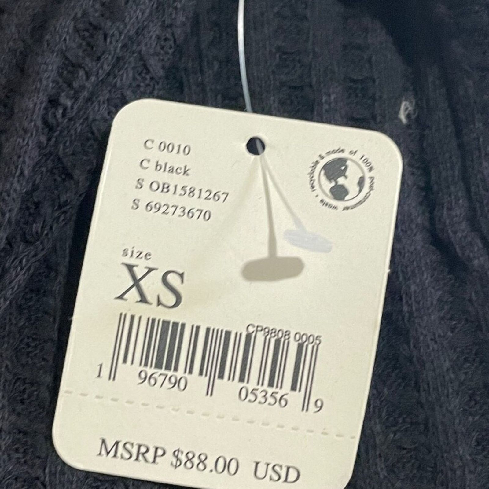 Free People Free People Shirt Women's XS NWT Cowl Neck Black Thermal Size XS / US 0-2 / IT 36-38 - 5 Thumbnail