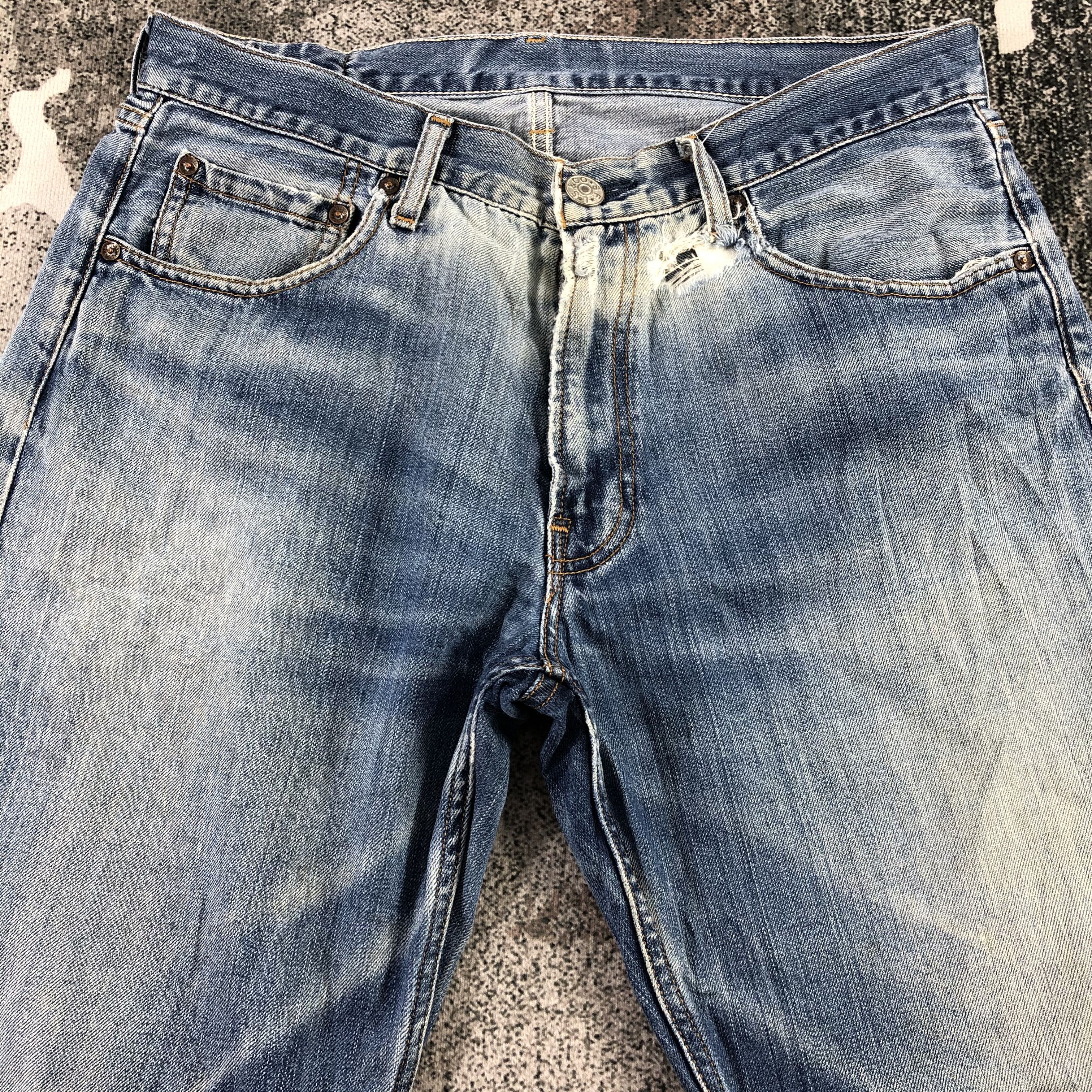 Levi's Vintage Levi's 503 Jeans Faded Blue Denim KJ1469 Size US 33 - 3 Thumbnail