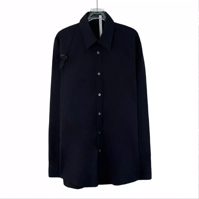 Alexander McQueen Alexander Mcqueen Black cotton lapel single-breasted long- Size US M / EU 48-50 / 2 - 1 Thumbnail