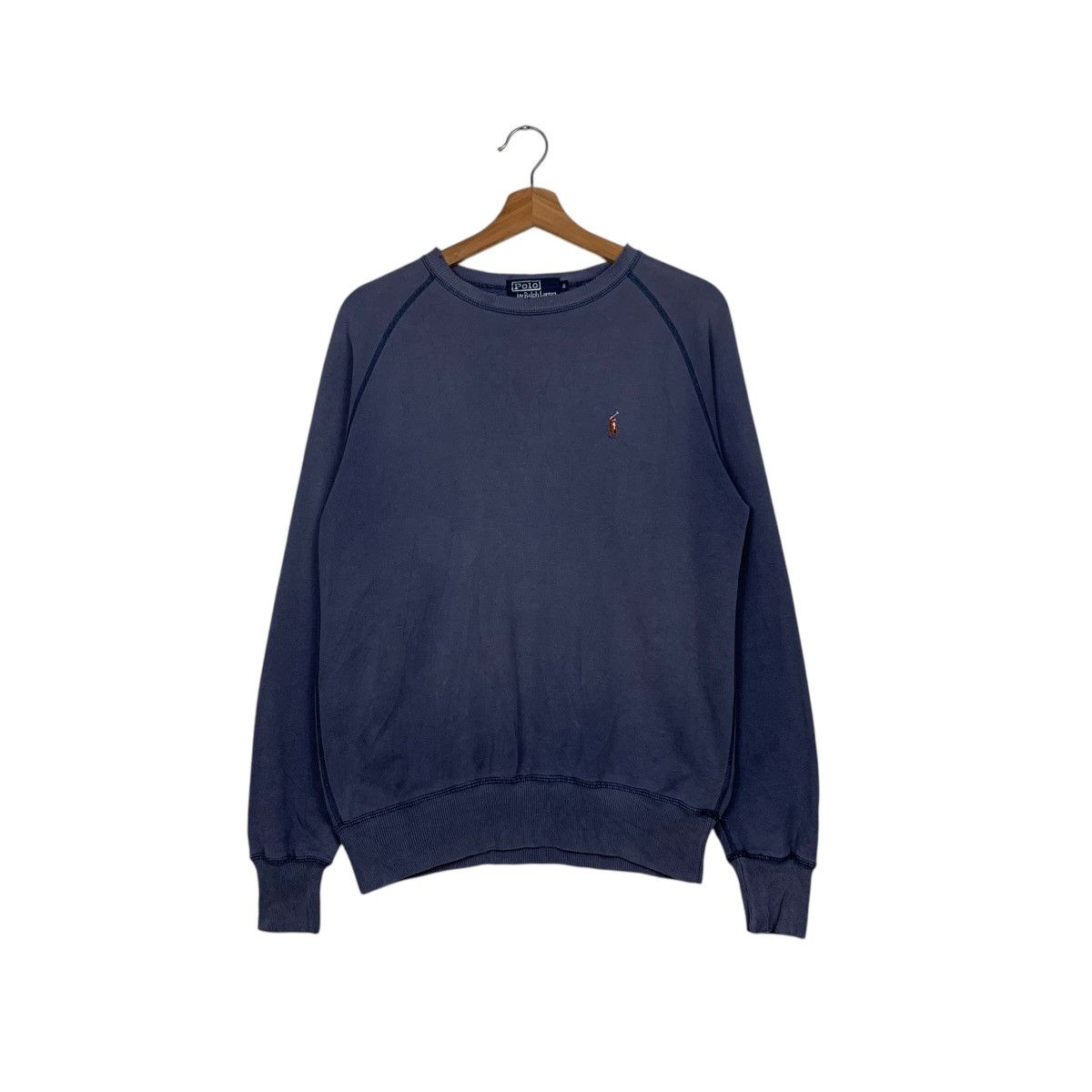 Polo Ralph Lauren Polo Ralph Lauren Faded Blue Crewneck Sweatshirts #1701-C76 Size US S / EU 44-46 / 1 - 1 Thumbnail