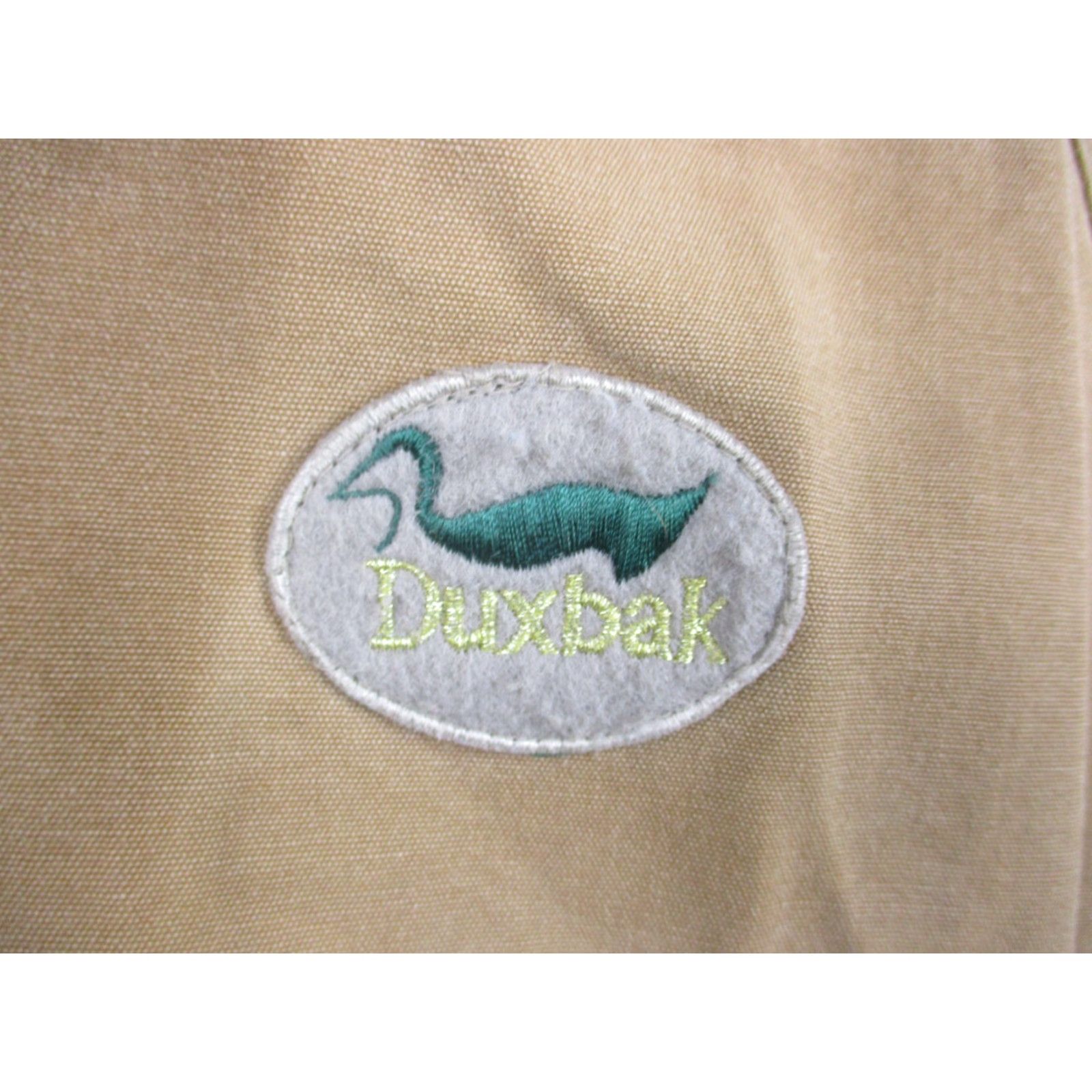 Vintage VINTAGE Duxbak Workwear Jacket XL Brown Cotton Full Zip Lined Canvas Barn Coat Hunting Mens} Size US XL / EU 56 / 4 - 2 Thumbnail