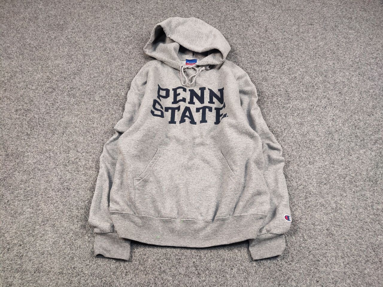 Champion Vintage 90's Champion Penn State Logo Gray Blank Hoodie Size US M / EU 48-50 / 2 - 2 Thumbnail