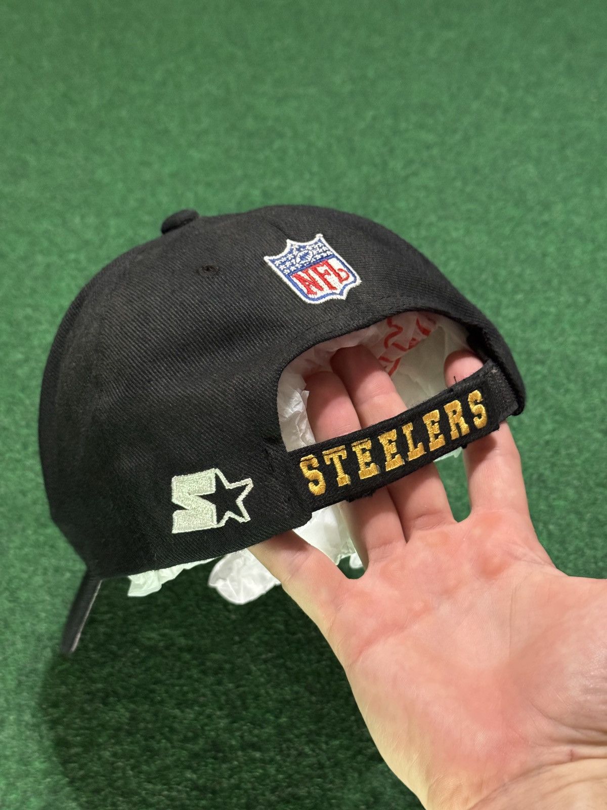 Starter Vintage 90s Pittsburgh Steelers Starter Strapback Hat Size ONE SIZE - 3 Thumbnail