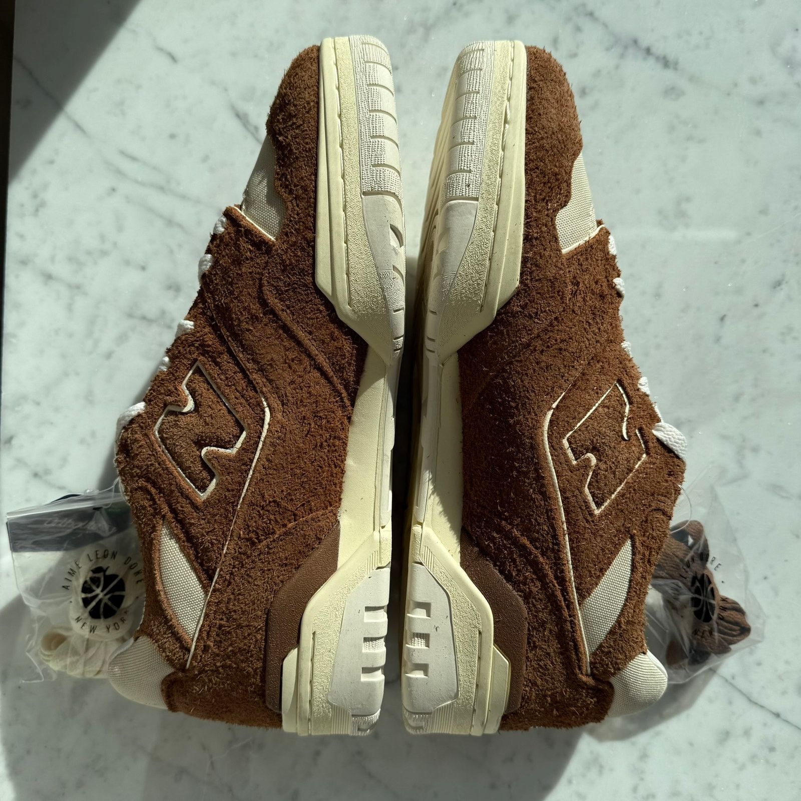 New Balance New Balance x Aimé Leon Dore 550 Brown Suede Sneakers Size US 10.5 / EU 43-44 - 6 Thumbnail