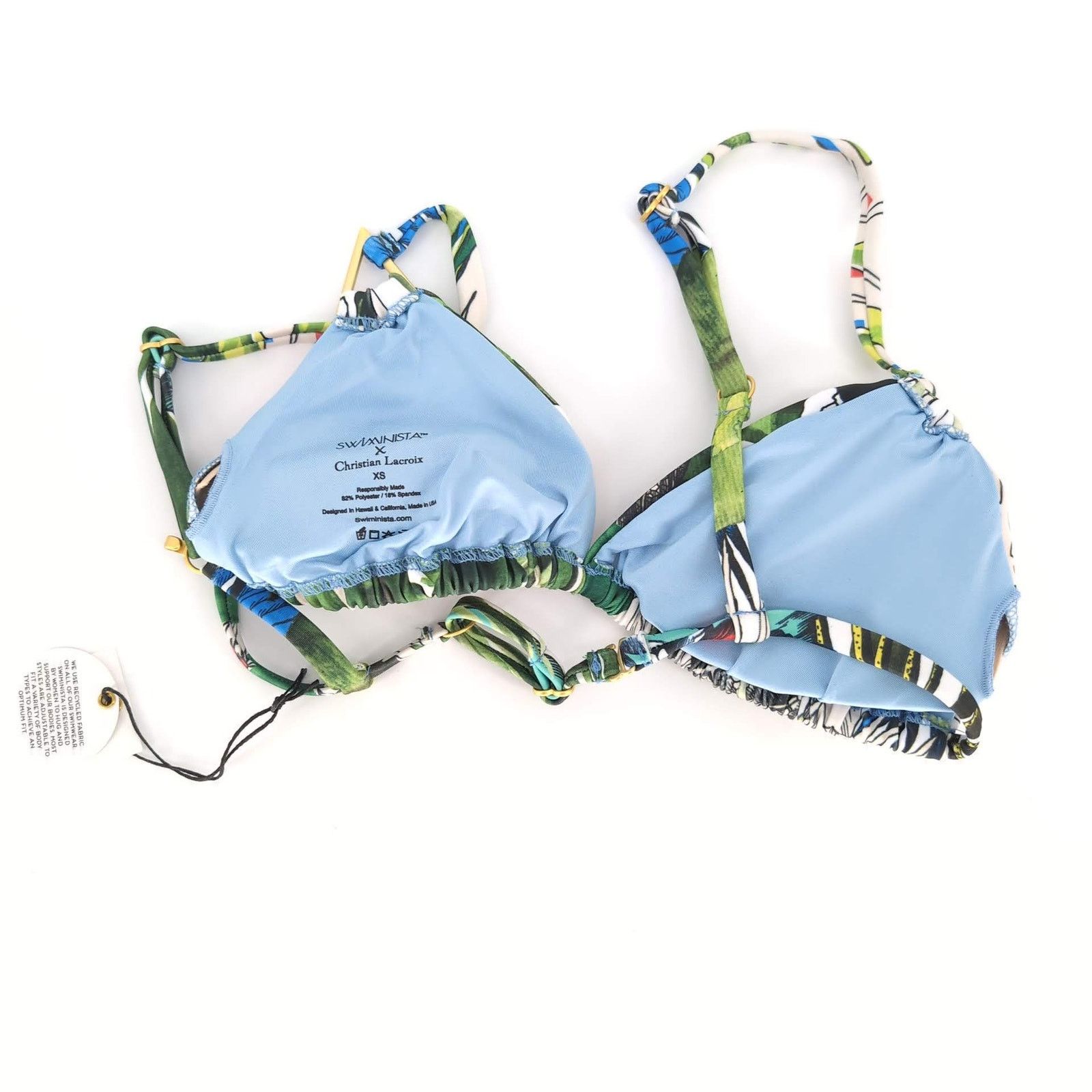 Christian Lacroix NWT Christian Lacroix Sexy Bikini Top Jardin Exo'Chic -Sz XS Size ONE SIZE - 10 Thumbnail