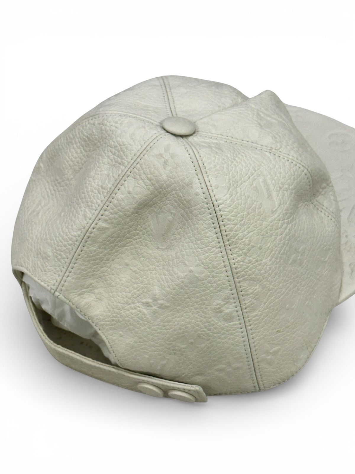 Louis Vuitton Louis Vuitton White Taurillon Monogram Hat Size ONE SIZE - 5 Thumbnail