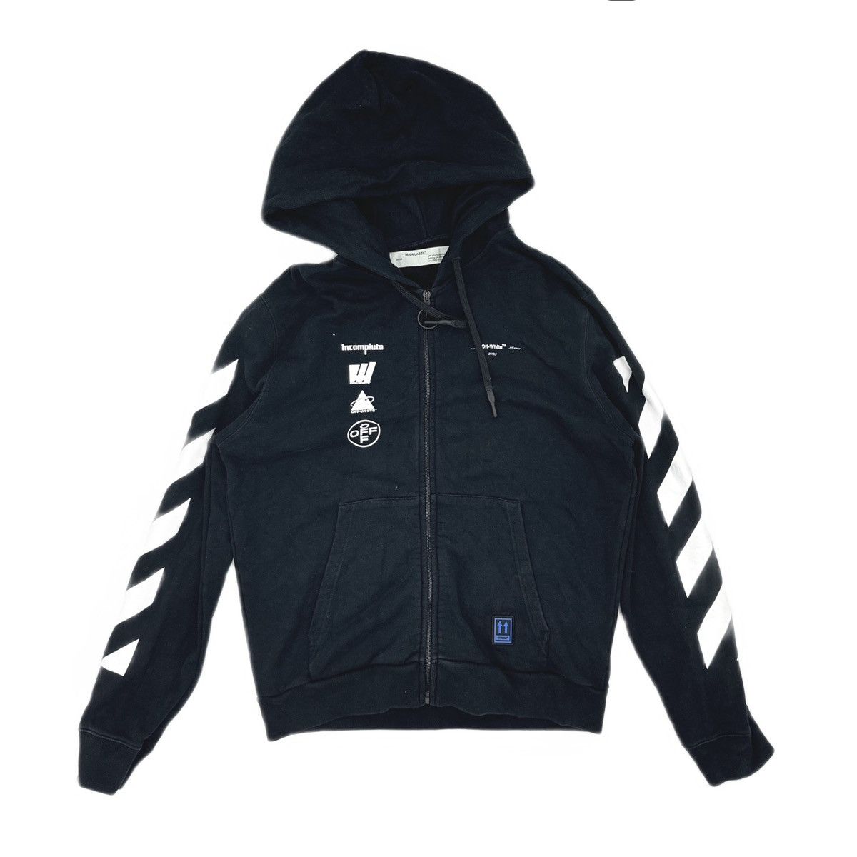 Off-White Off-White Diag Mariana Zipped Hoodie in black Size US L / EU 52-54 / 3 - 2 Thumbnail