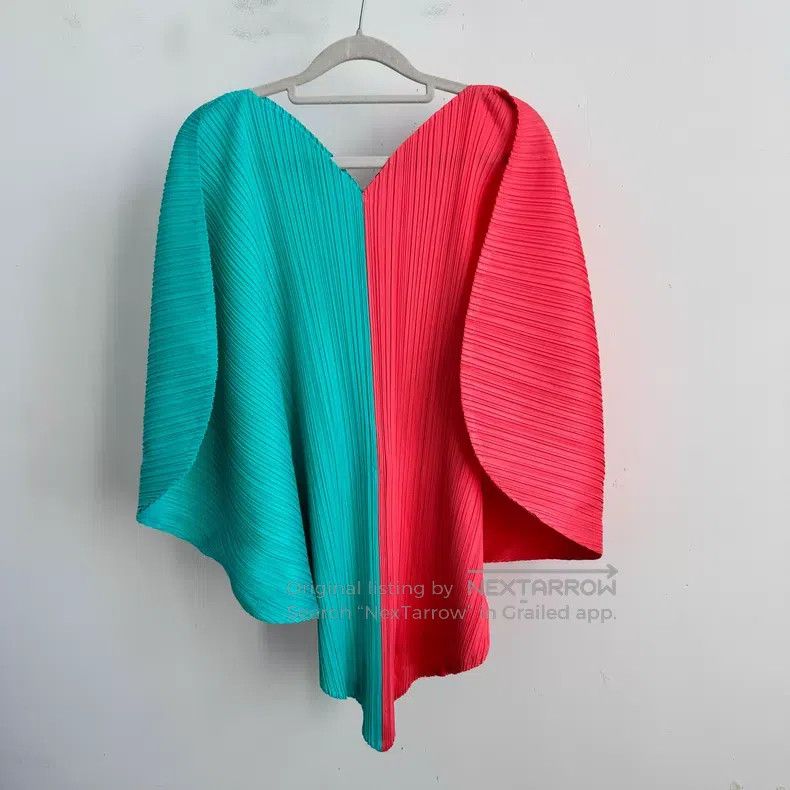 Issey Miyake Issey Miyake Color Block Long Sleeve Size L / US 10 / IT 46 - 1 Thumbnail